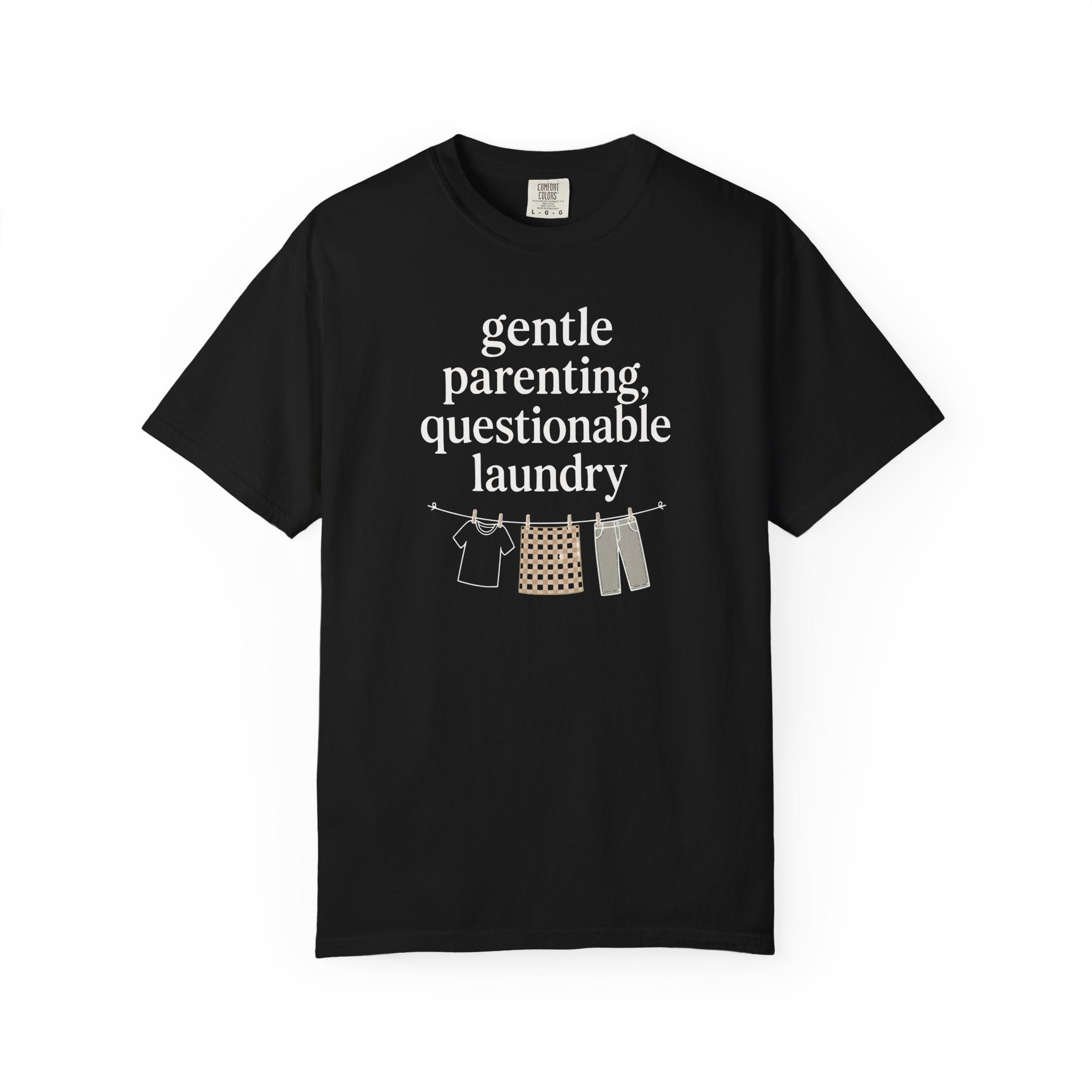 Gentle Parenting Questionable Laundry T-shirt
