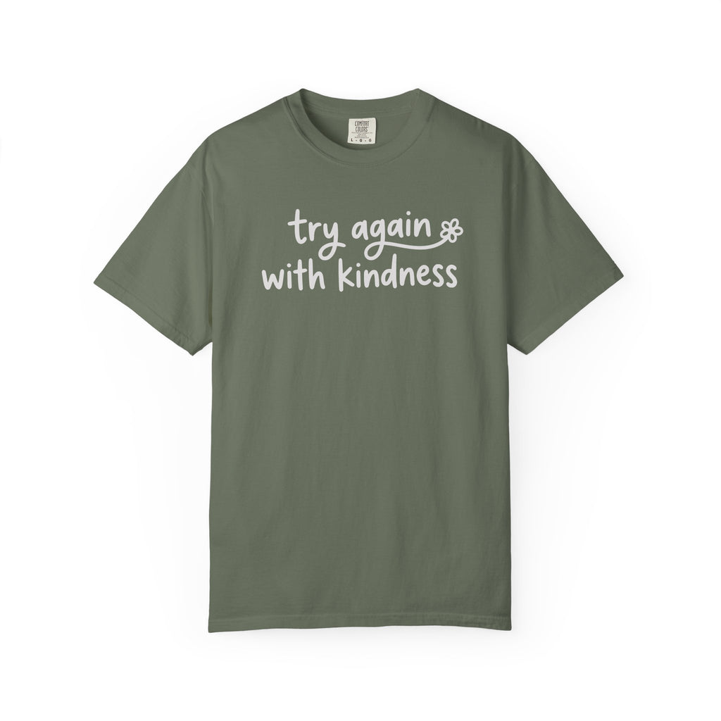 Try Again With Kindness Flower T-shirt