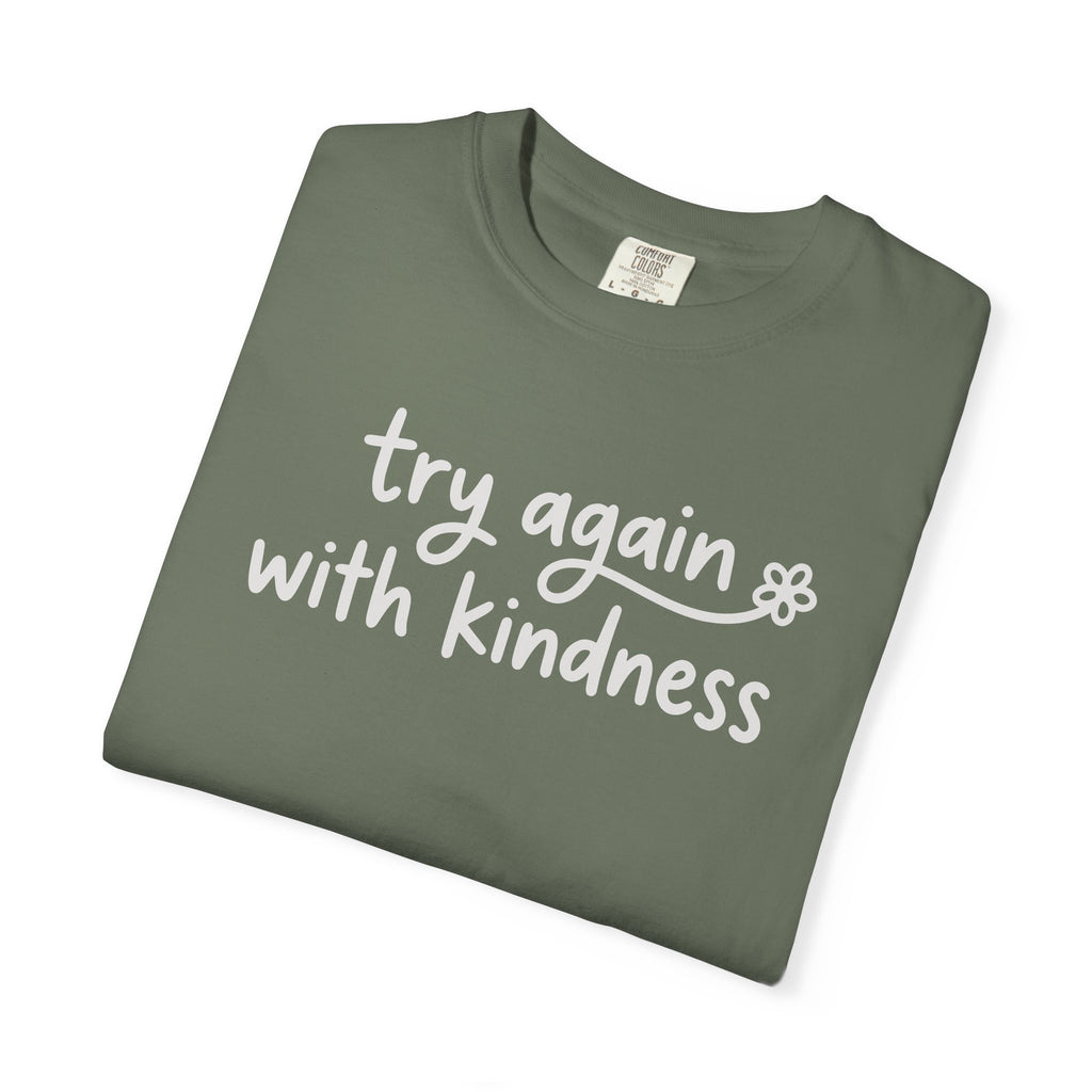 Try Again With Kindness Flower T-shirt