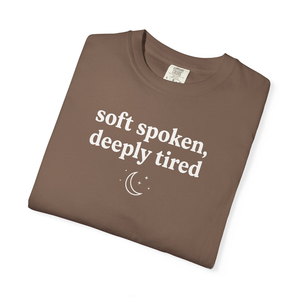 Soft Spoken Deeply Tired Moon T-shirt