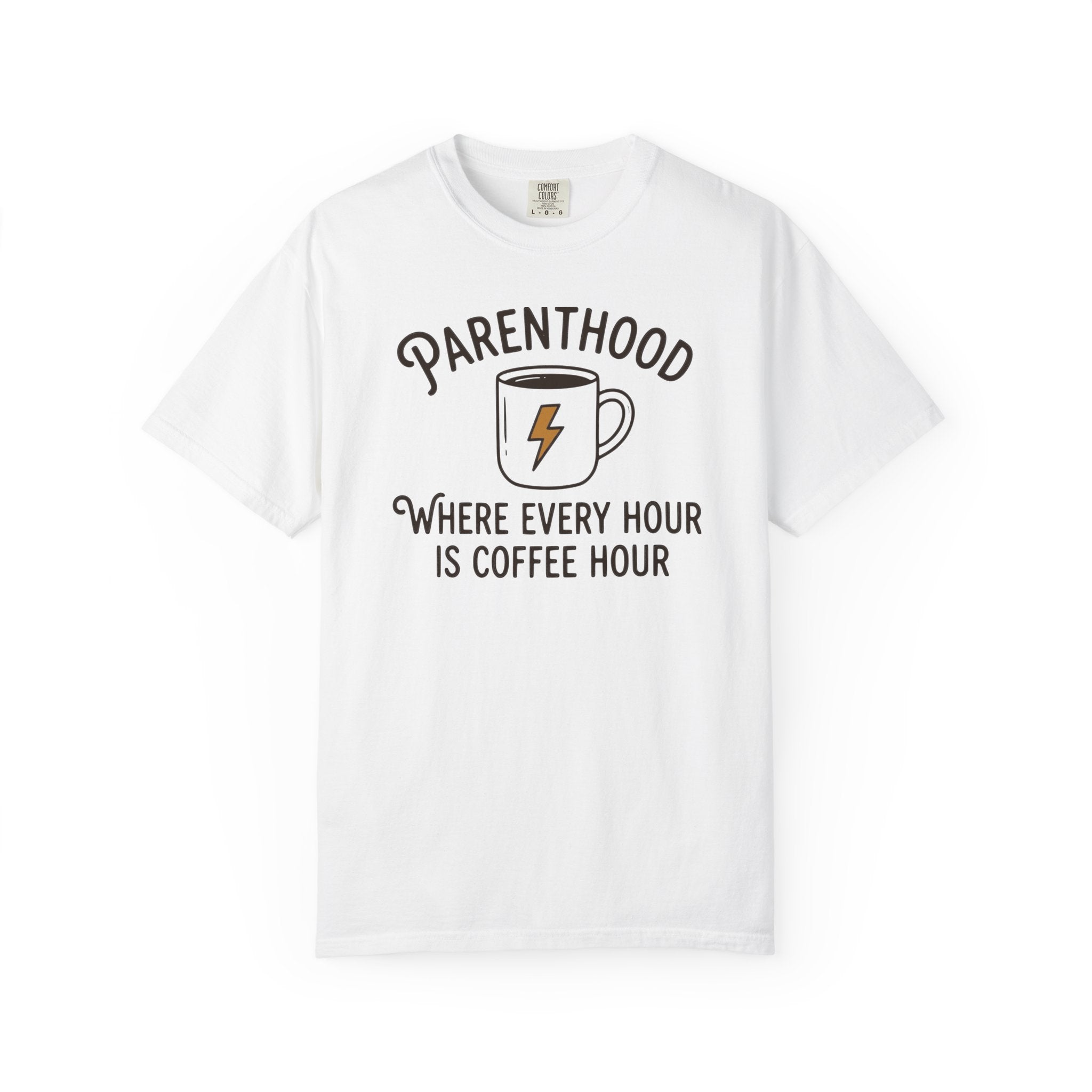 Parenthood Where Every Hour is Coffee Hour Bolt T-shirt