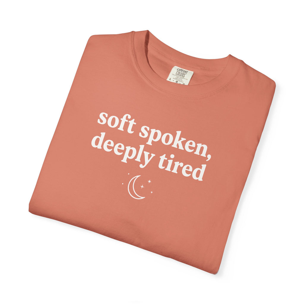 Soft Spoken Deeply Tired Moon T-shirt