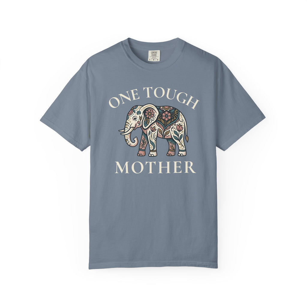 One Tough Mother Floral Elephant T-shirt