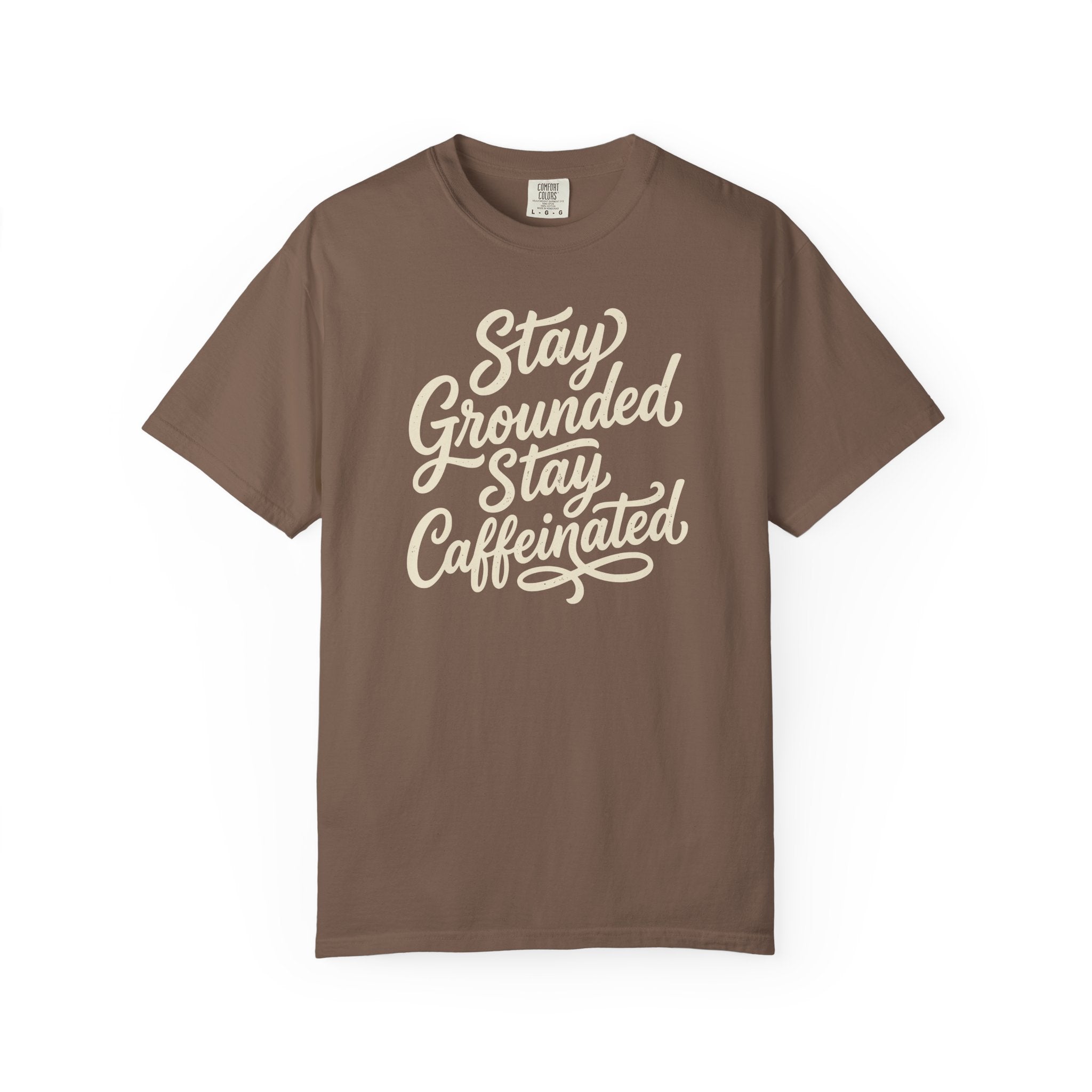 Stay Grounded Stay Caffeinated Curvy T-shirt