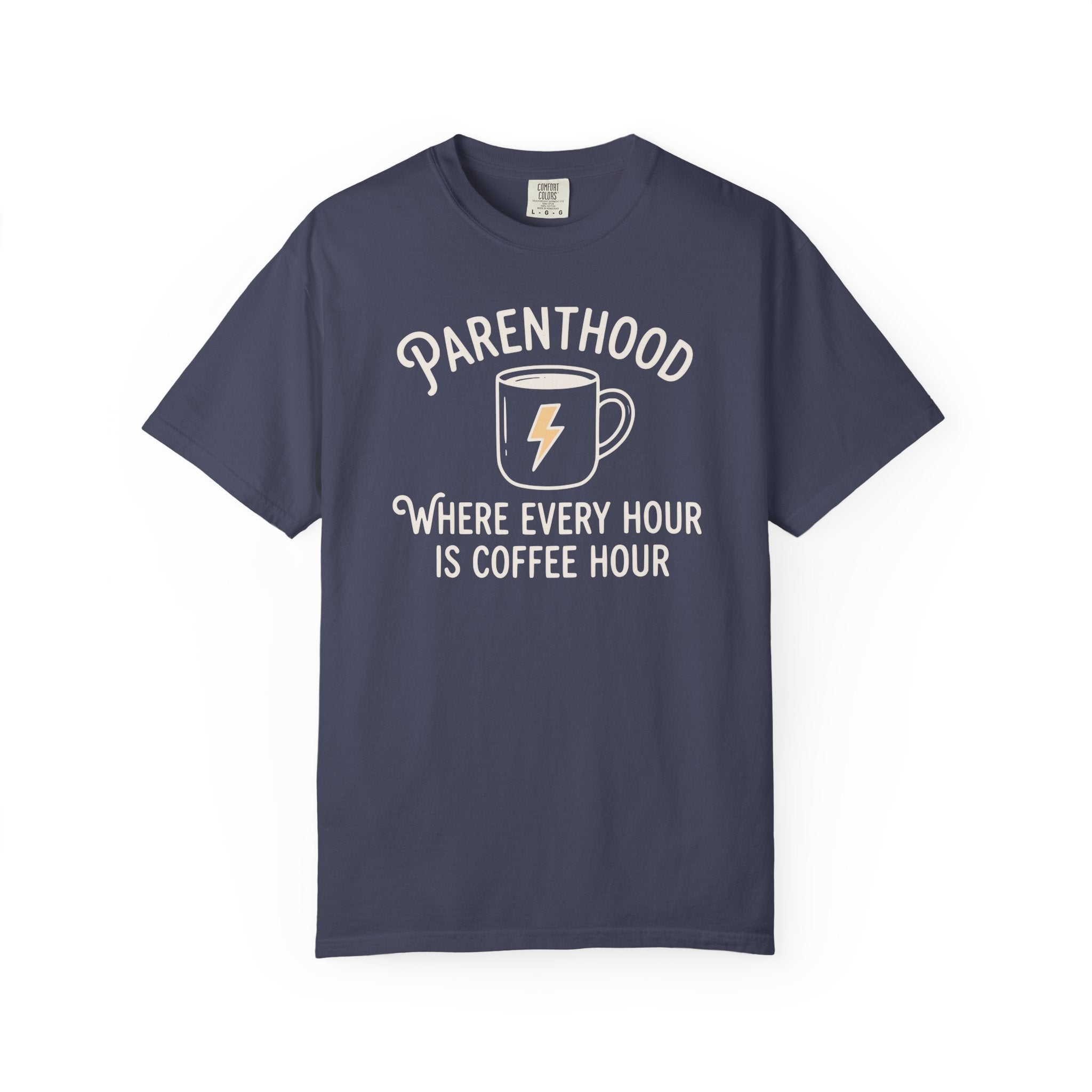 Parenthood Where Every Hour is Coffee Hour Bolt T-shirt