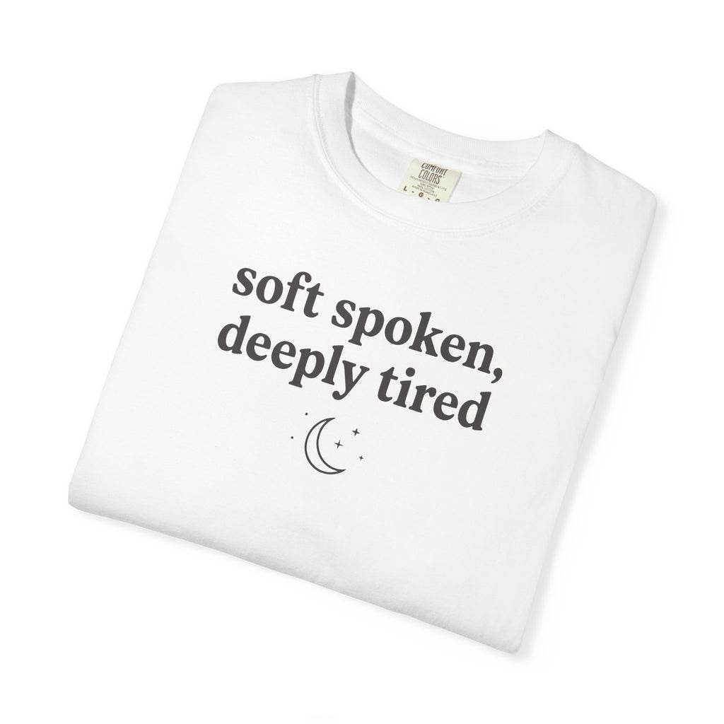 Soft Spoken Deeply Tired Moon T-shirt