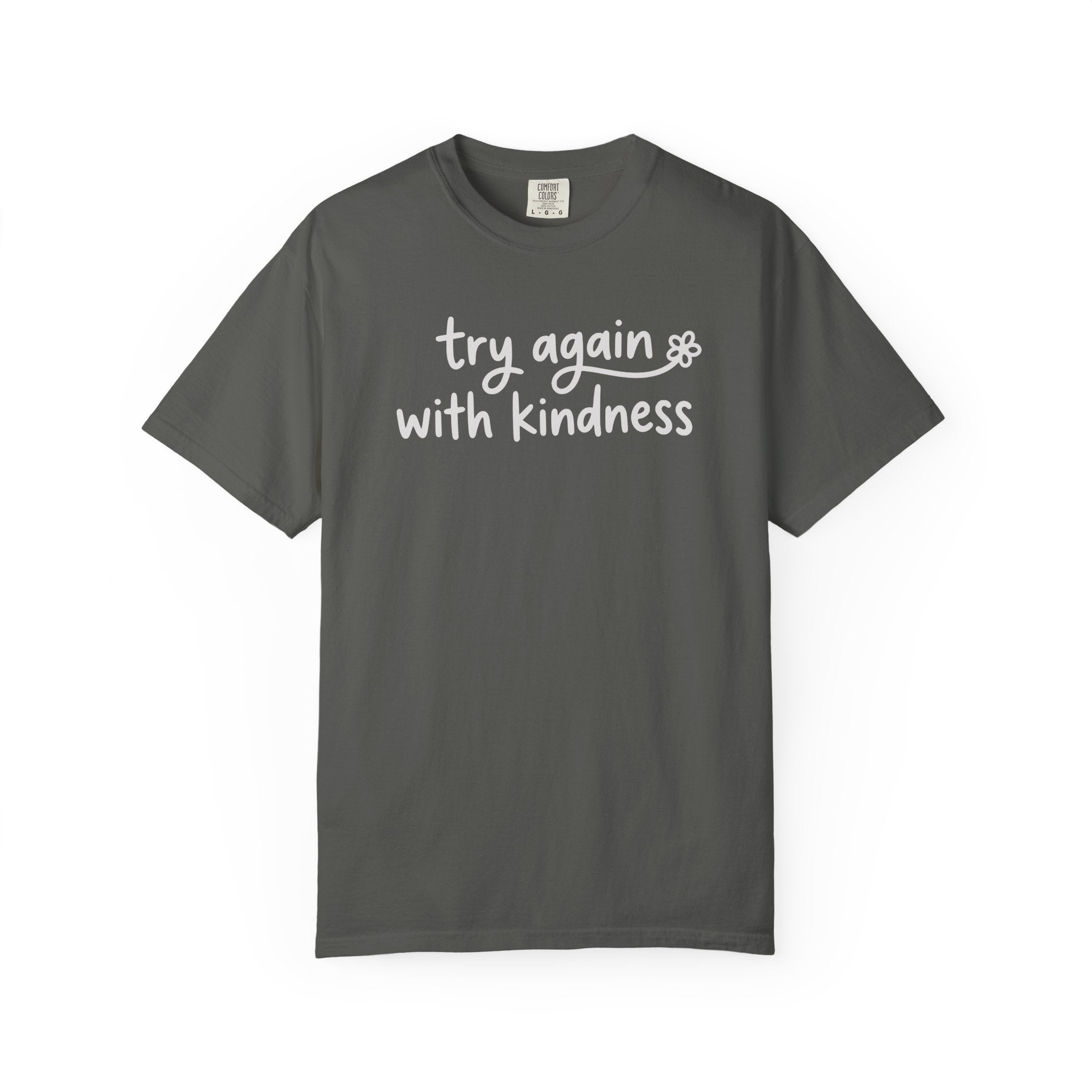Try Again With Kindness Flower T-shirt
