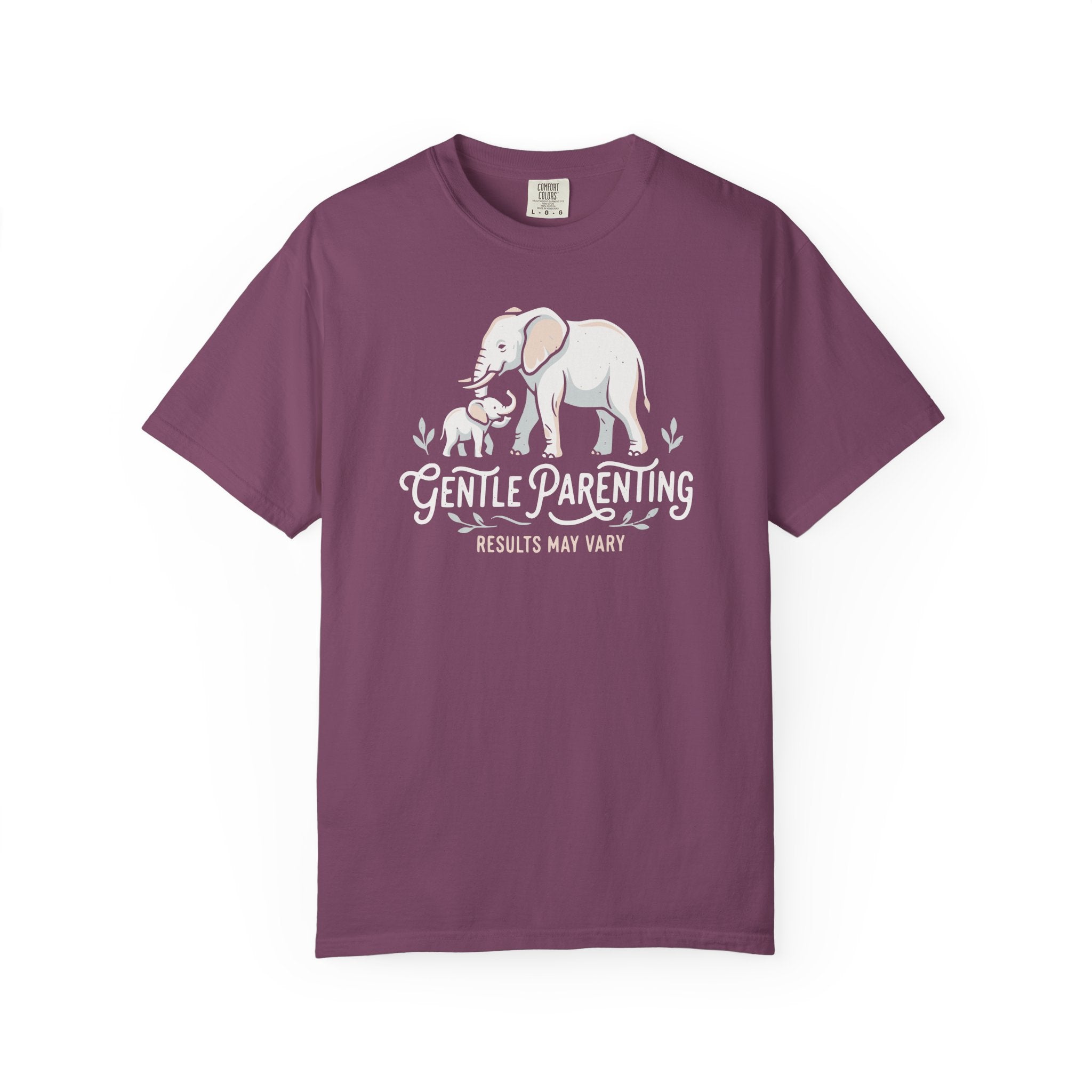 Gentle Parenting Results May Vary Elephants T-shirt