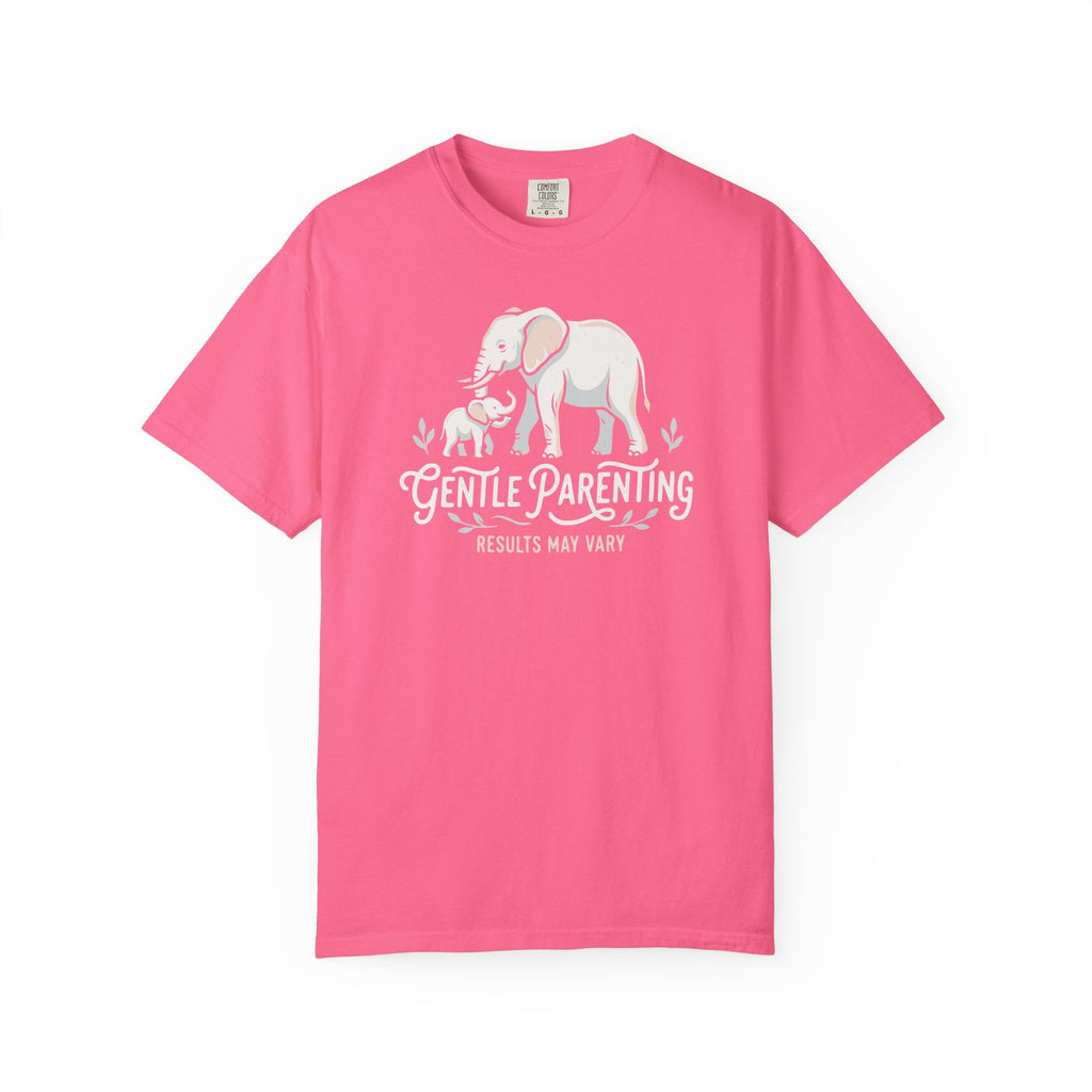 Gentle Parenting Results May Vary Elephants T-shirt