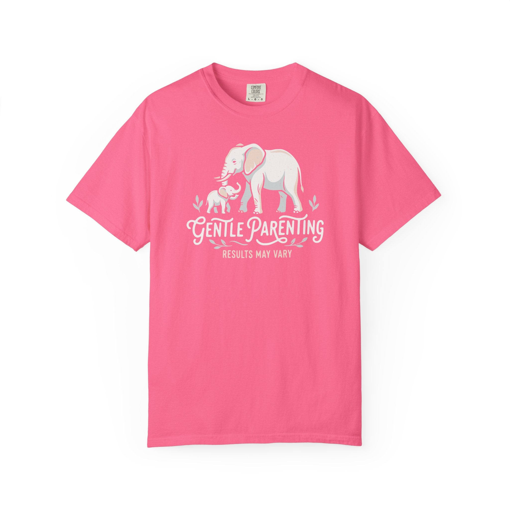 Gentle Parenting Results May Vary Elephants T-shirt