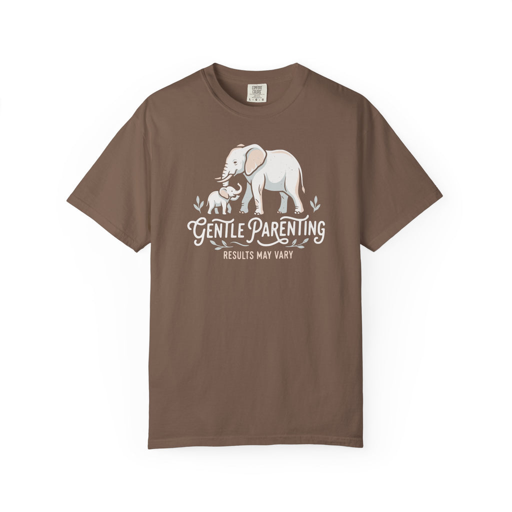 Gentle Parenting Results May Vary Elephants T-shirt