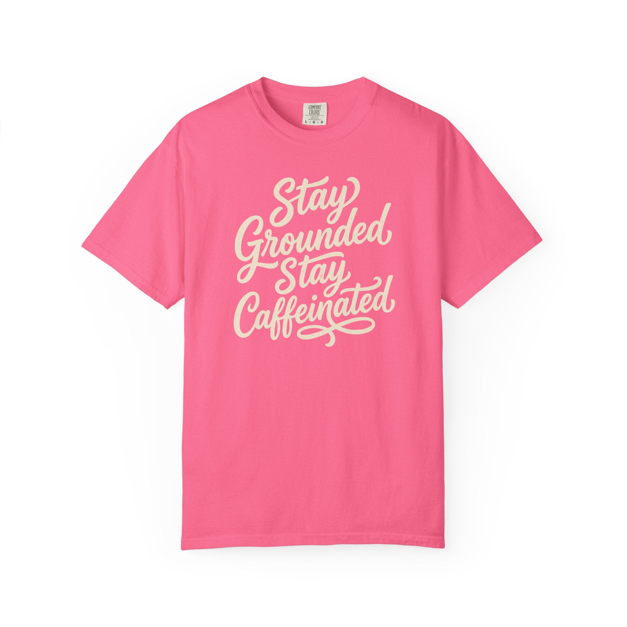 Stay Grounded Stay Caffeinated Curvy T-shirt
