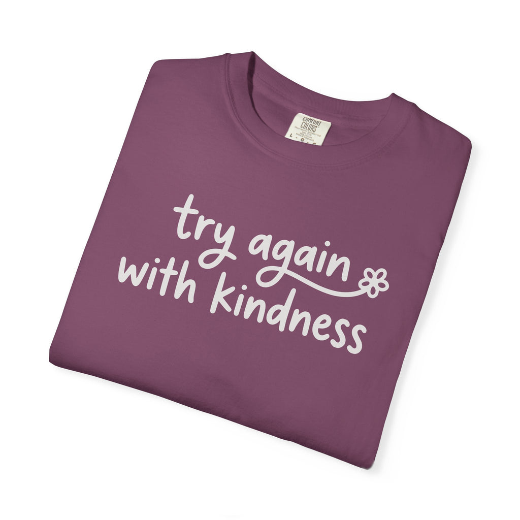 Try Again With Kindness Flower T-shirt