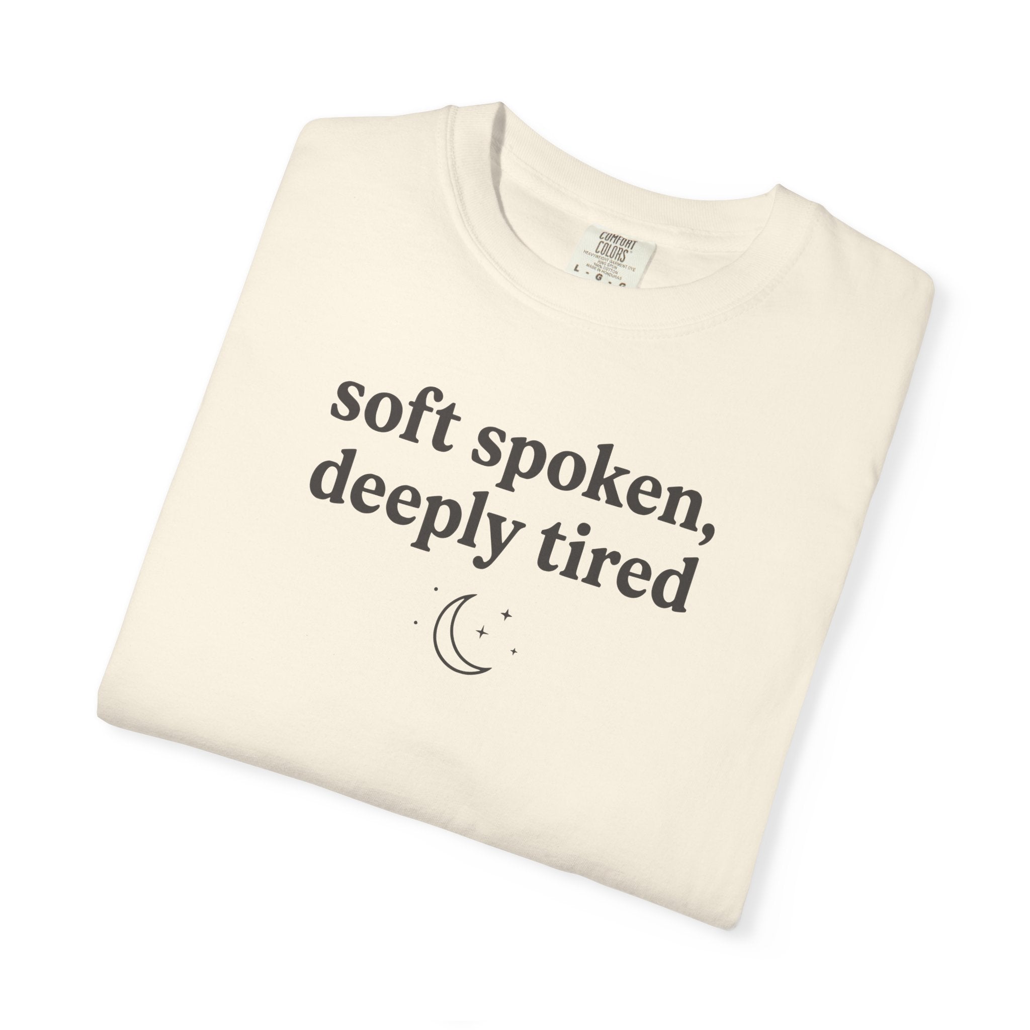 Soft Spoken Deeply Tired Moon T-shirt