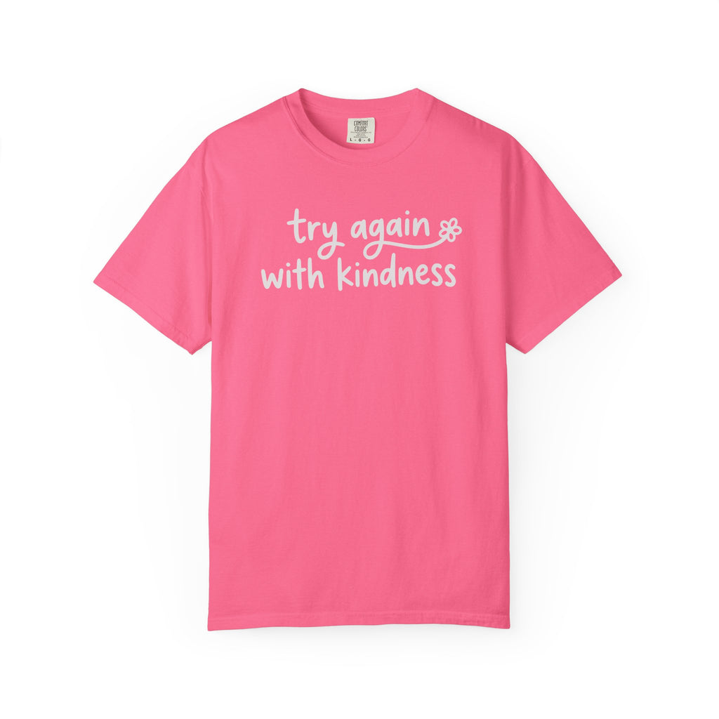 Try Again With Kindness Flower T-shirt
