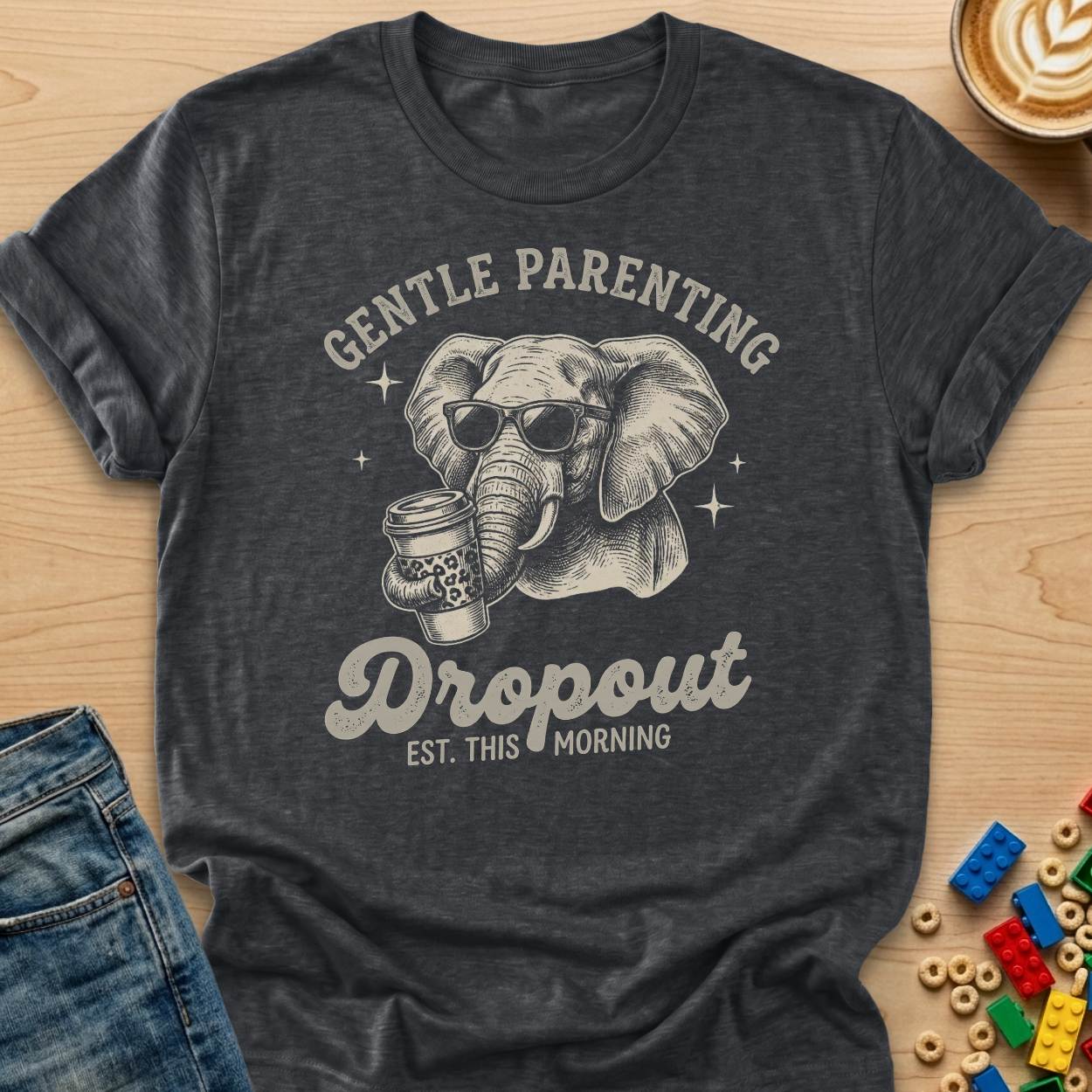Gentle Parenting Dropout Elephant T-shirt