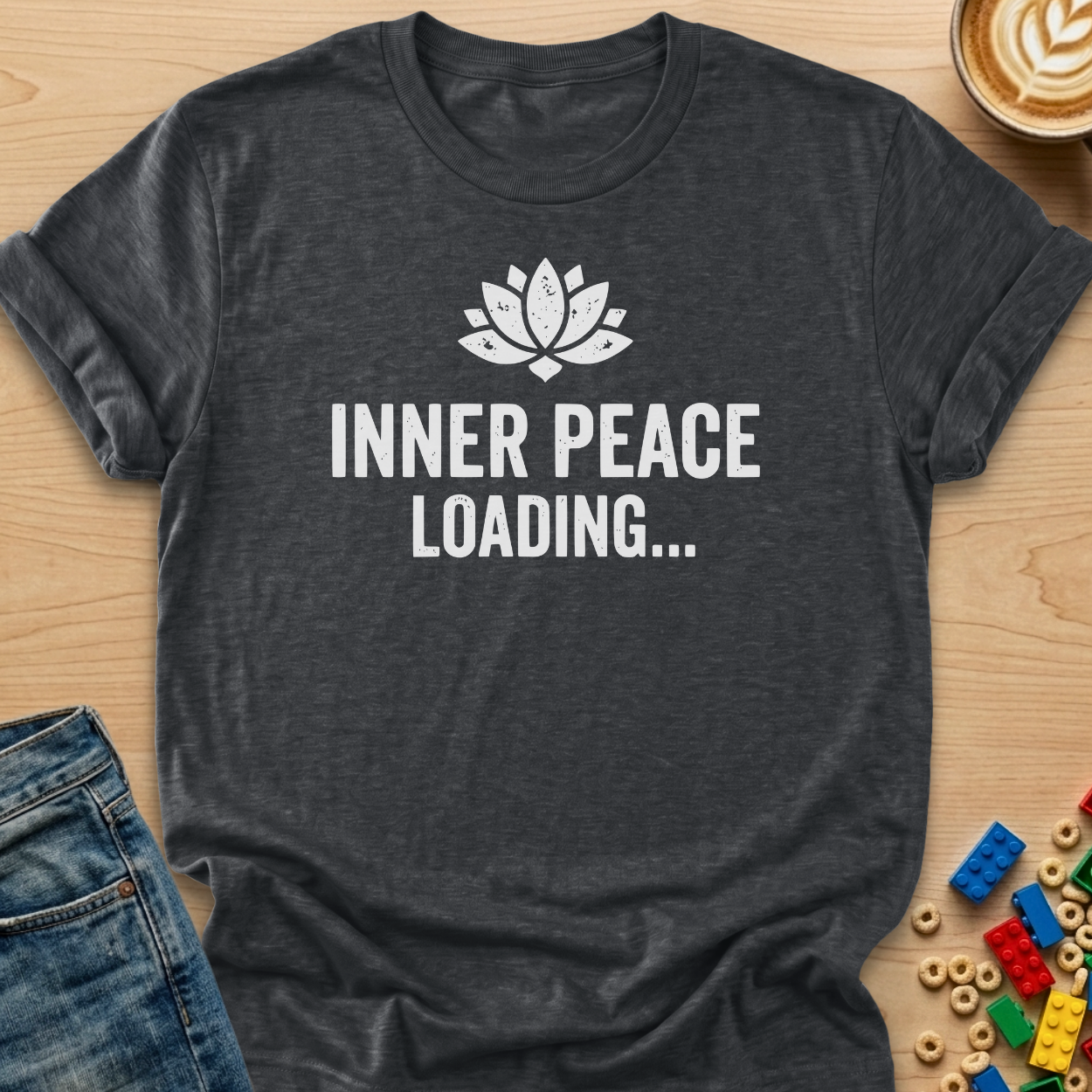 Inner Peace Loading Lotus Distressed T-shirt