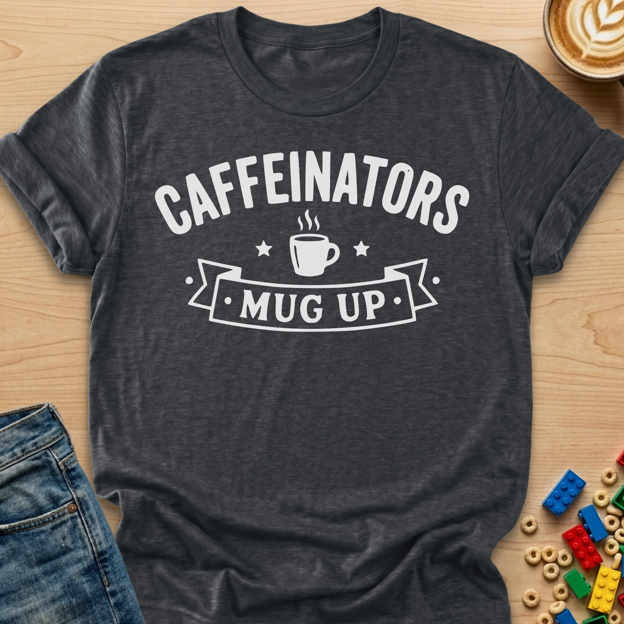 Caffeinators Mug Up Banner T-Shirt