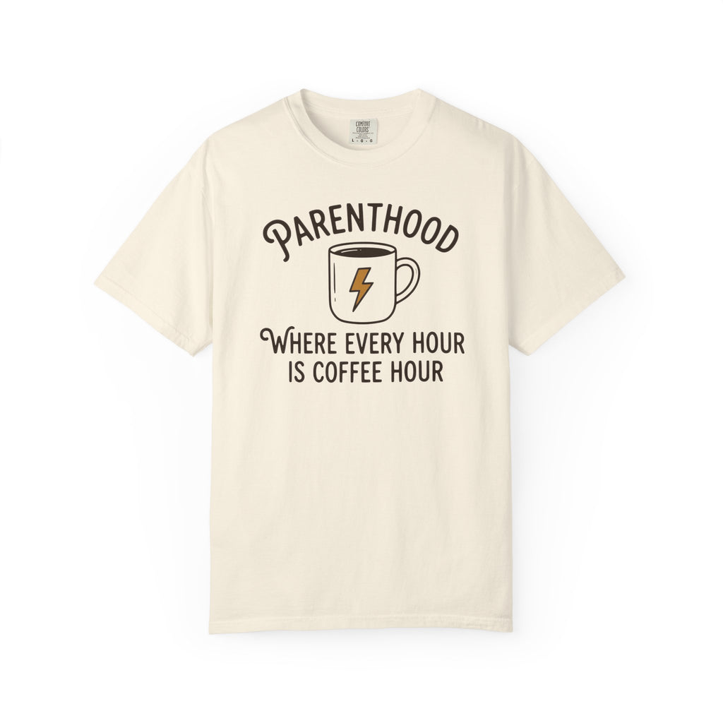 Parenthood Where Every Hour is Coffee Hour Bolt T-shirt