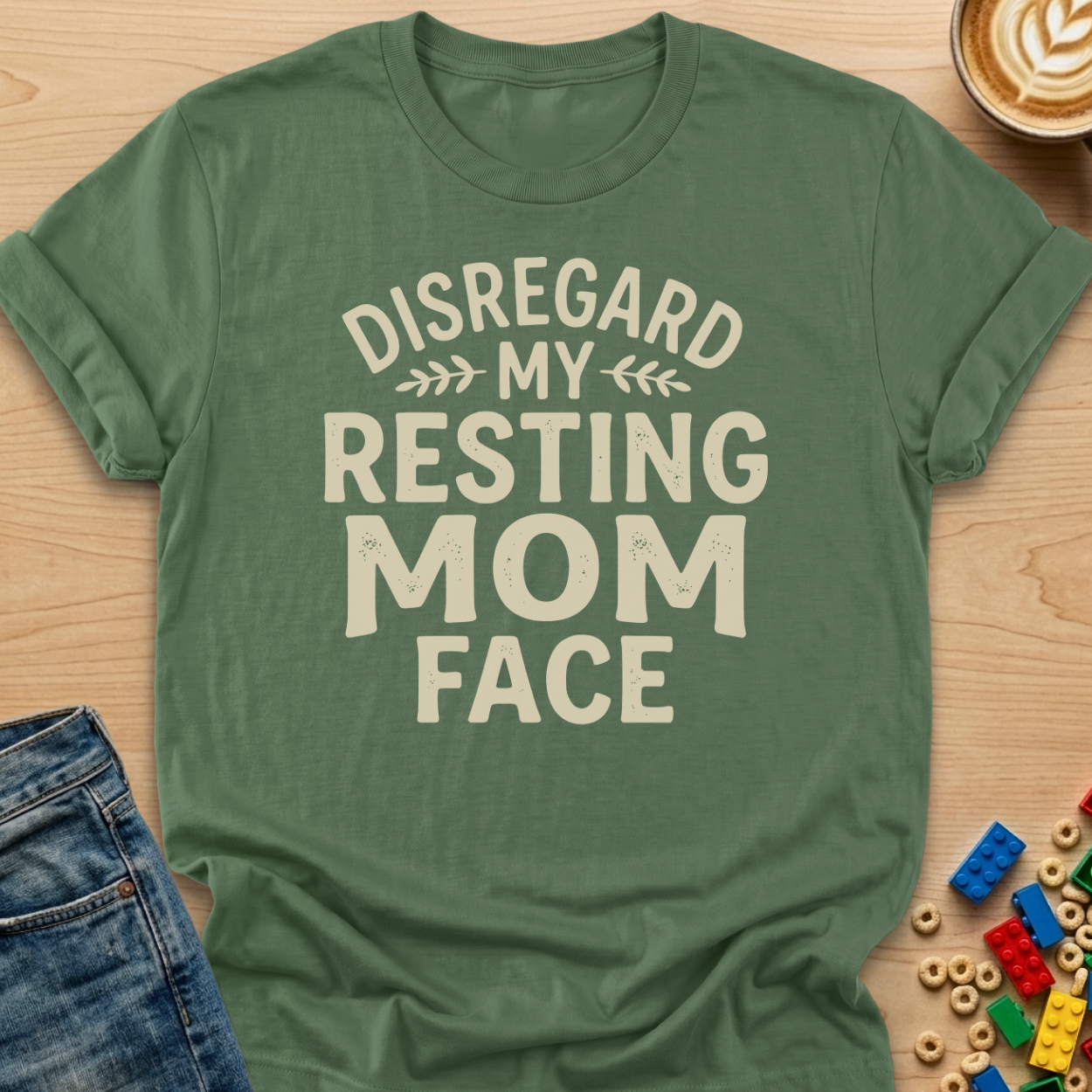 Disregard My Resting Mom Face Bold T-shirt