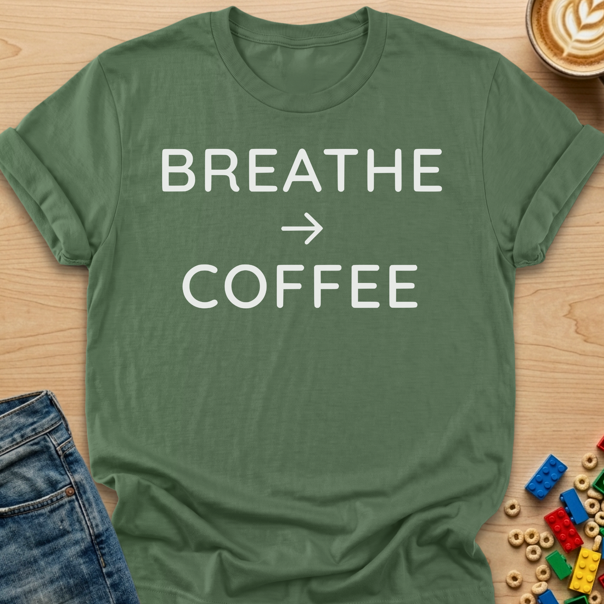 Breathe -> Coffee T-shirt