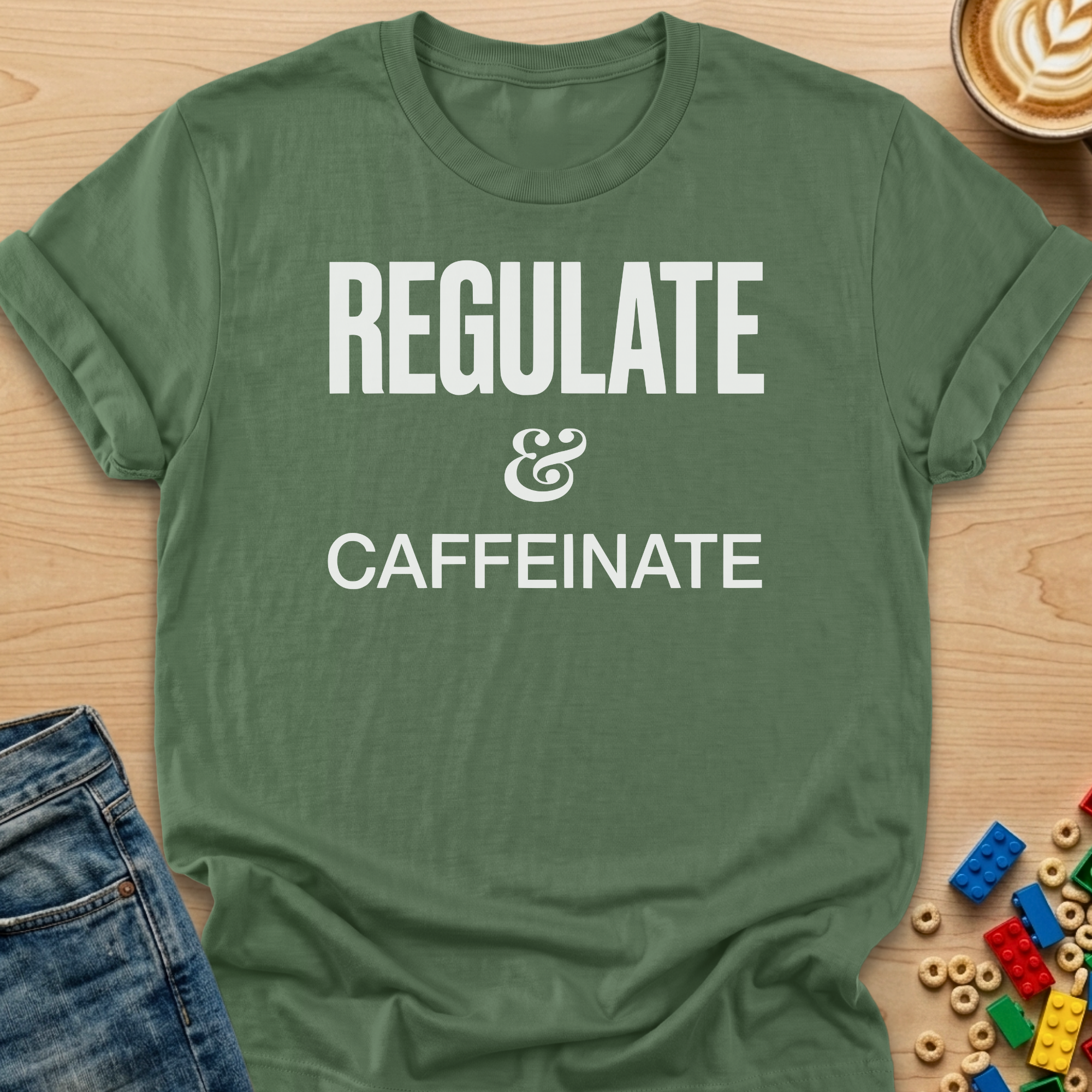 Regulate & Caffeinate Bold T-Shirt