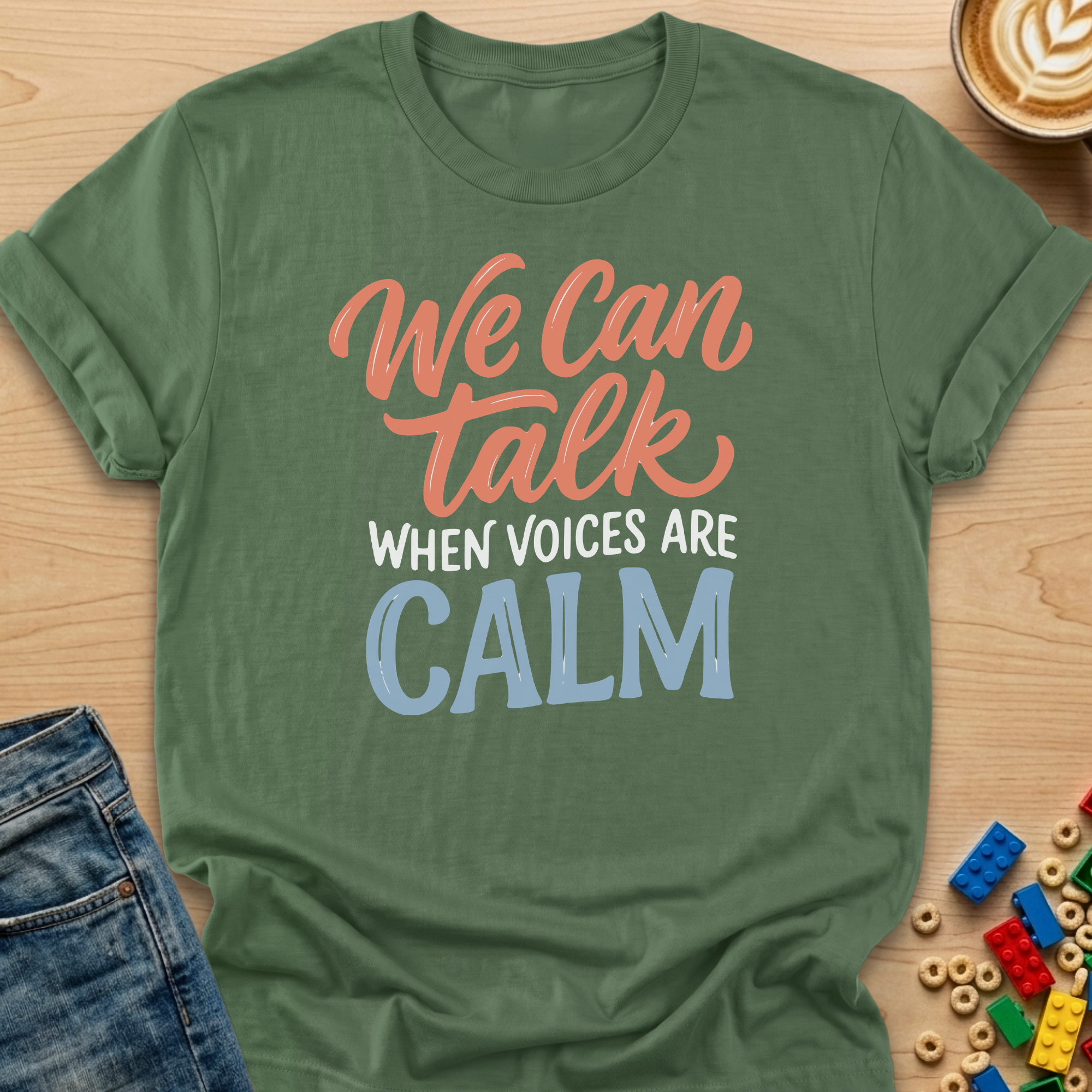 We Can Talk When Voices Are Calm Flow T-Shirt