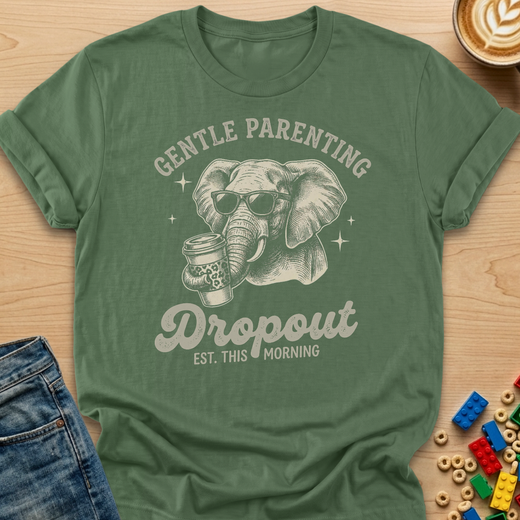 Gentle Parenting Dropout Elephant T-shirt
