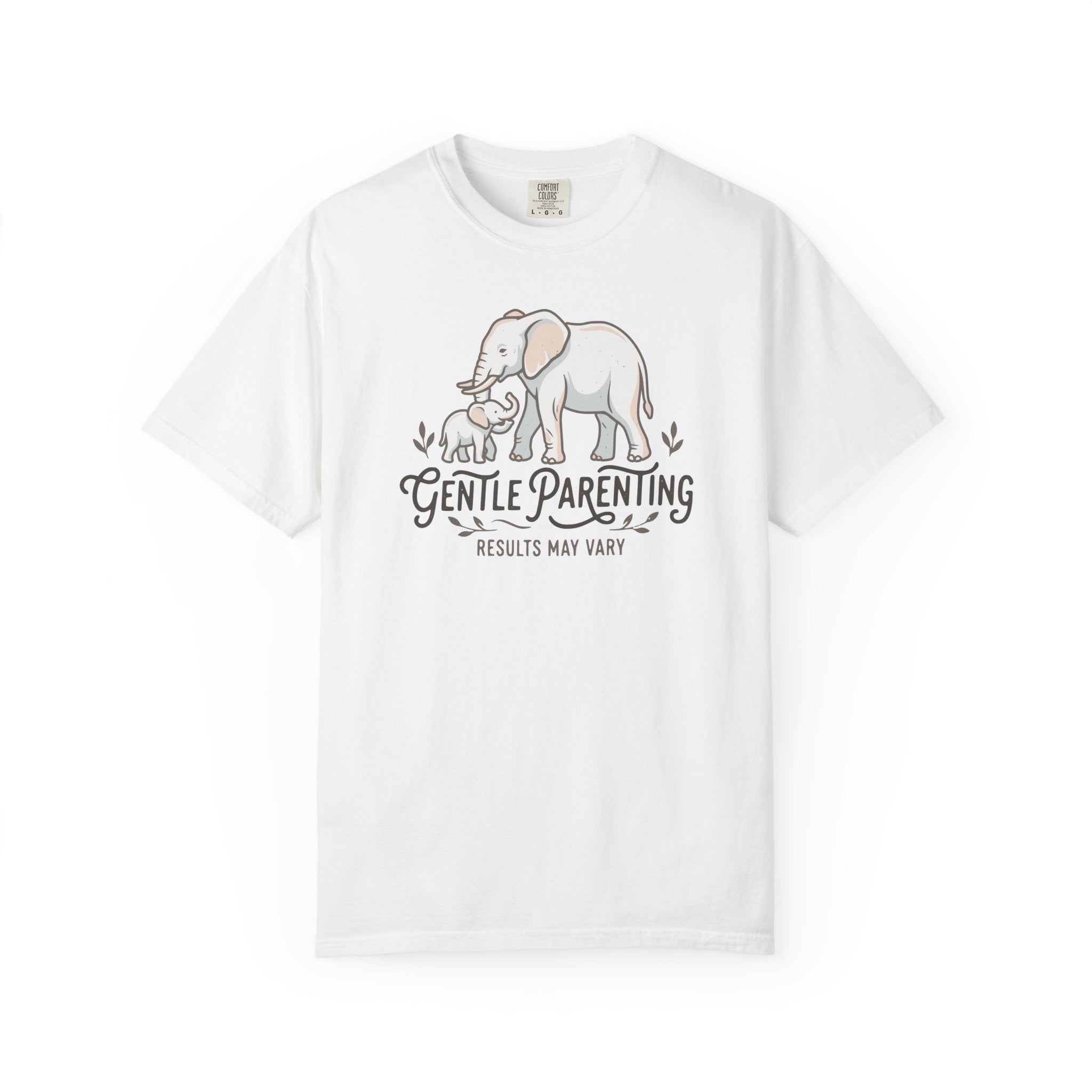 Gentle Parenting Results May Vary Elephants T-shirt