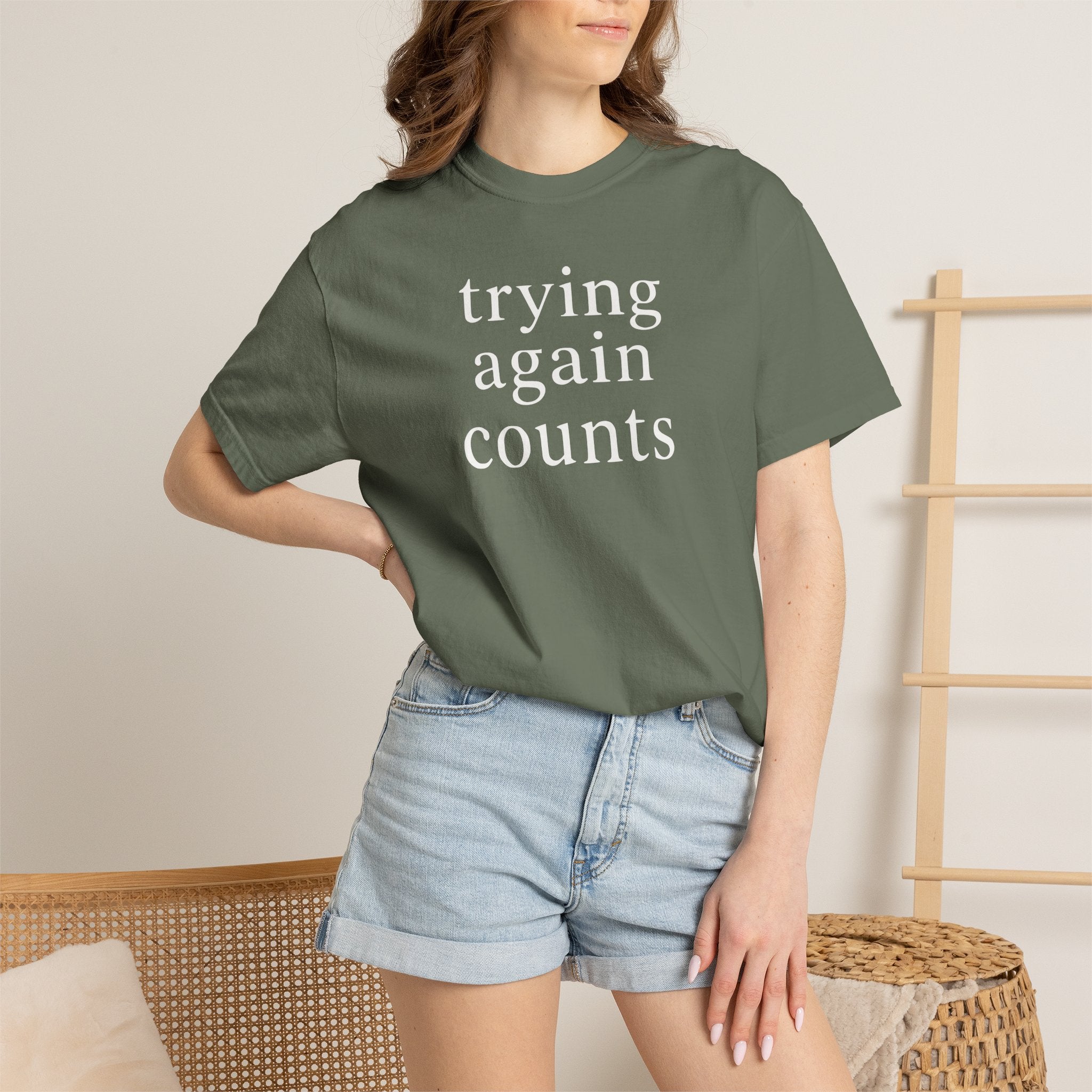 Trying Again Counts T-shirt
