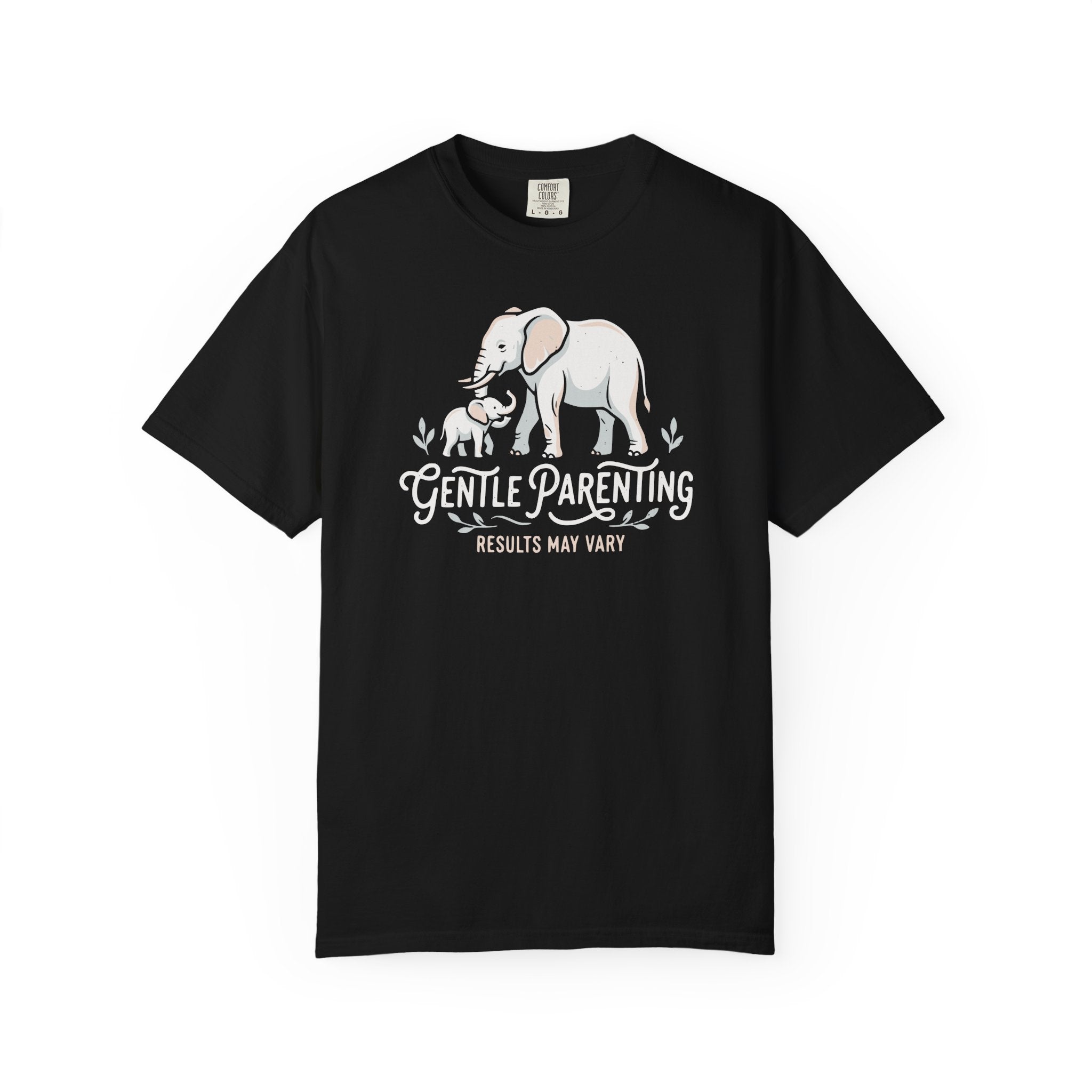 Gentle Parenting Results May Vary Elephants T-shirt
