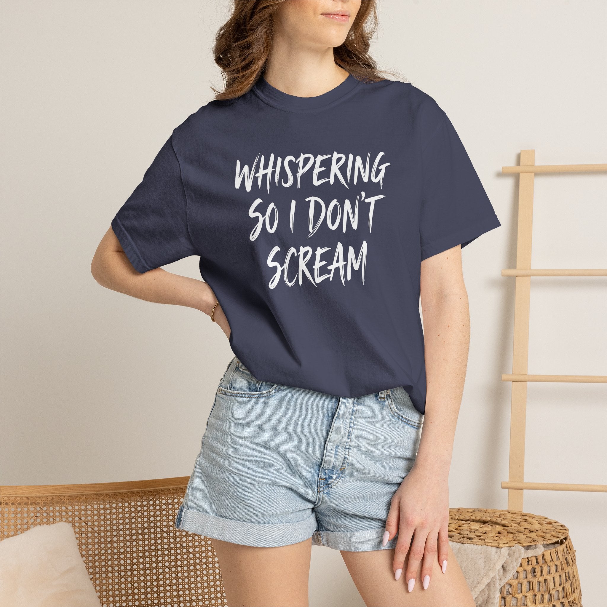Whispering So I Don't Scream Brush T-shirt T-shirt