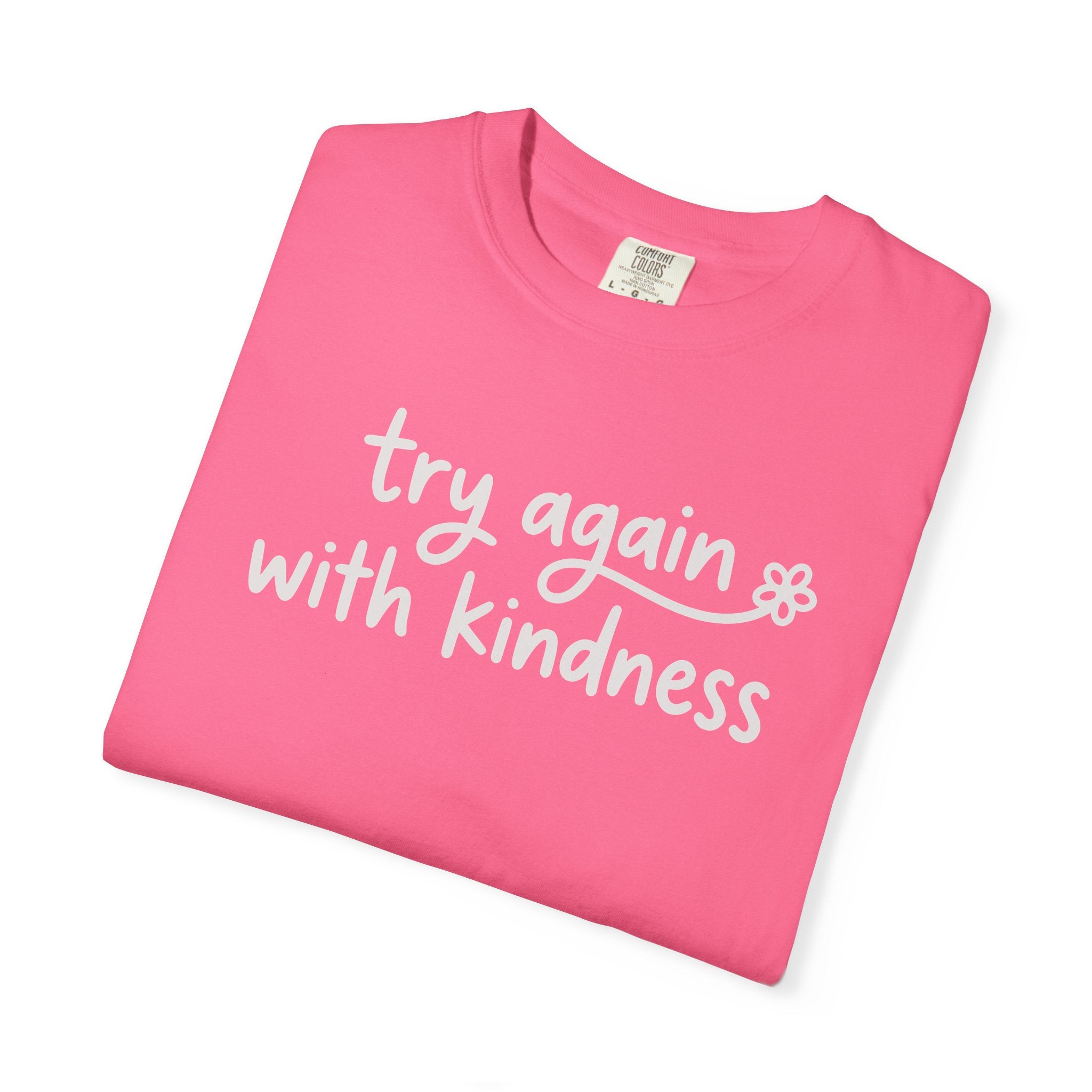 Try Again With Kindness Flower T-shirt