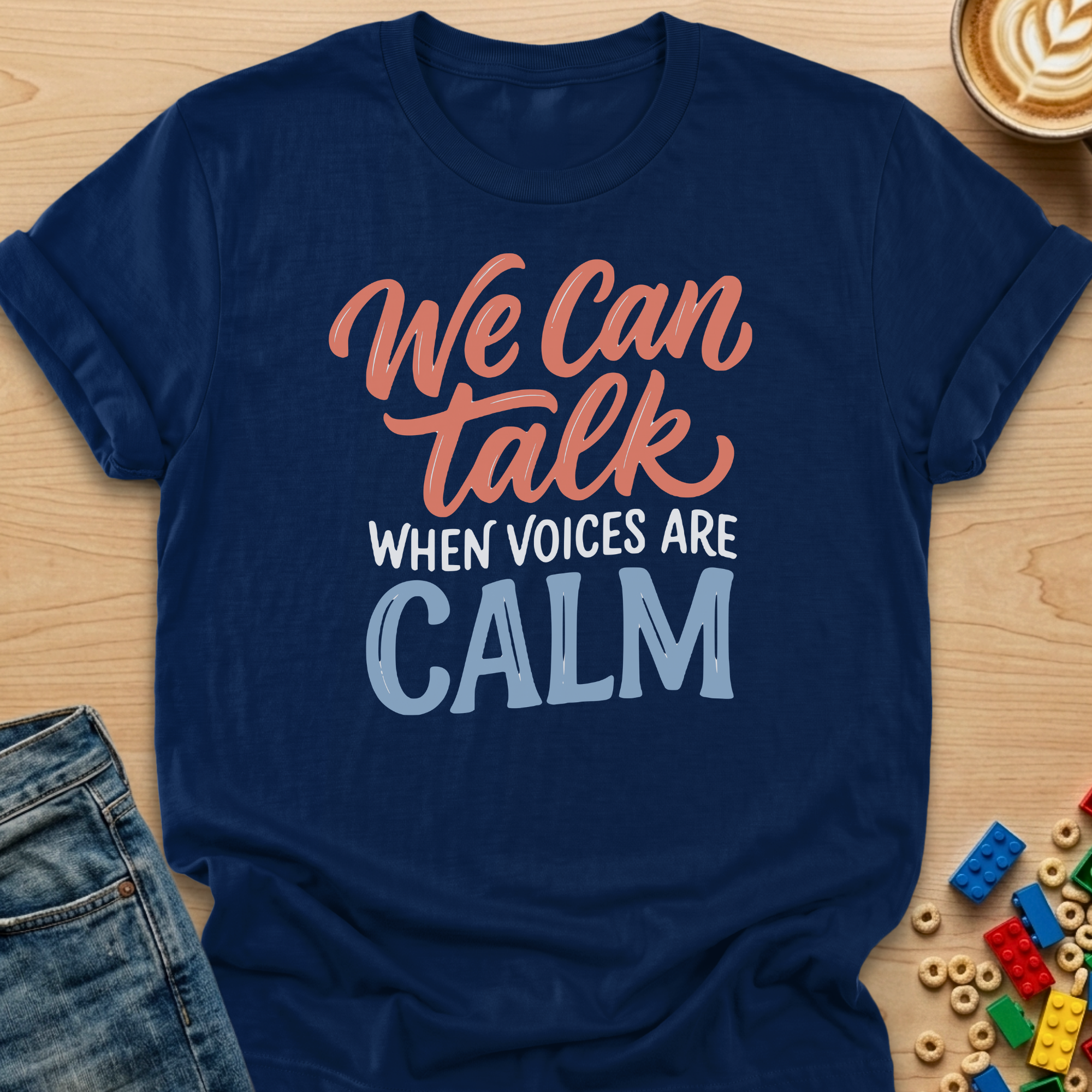 We Can Talk When Voices Are Calm Flow T-Shirt