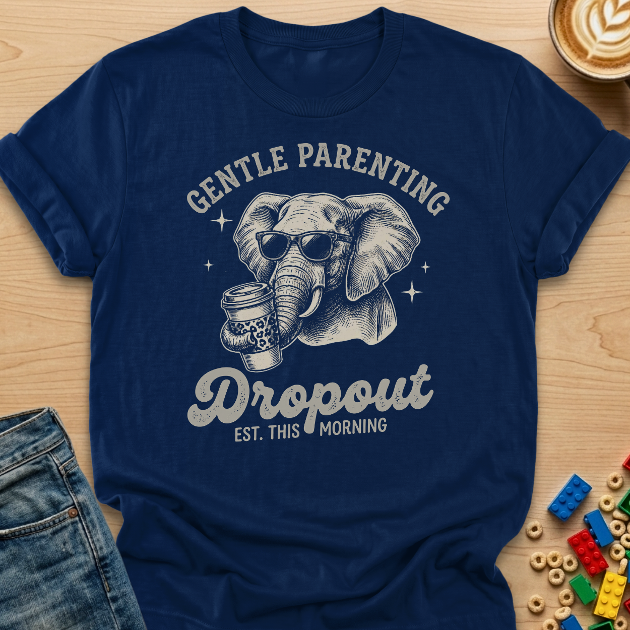 Gentle Parenting Dropout Elephant T-shirt