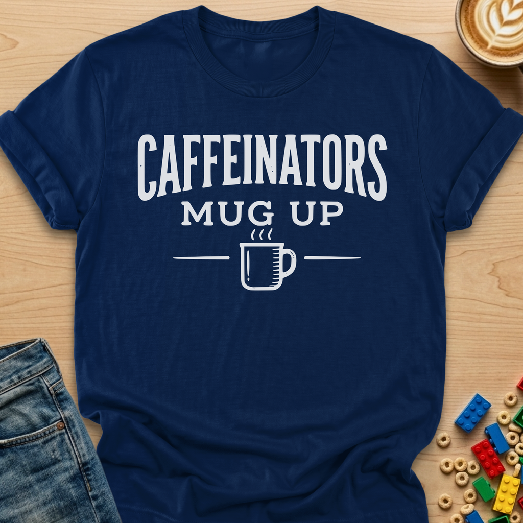 Caffeinators Mug Up Steam T-Shirt