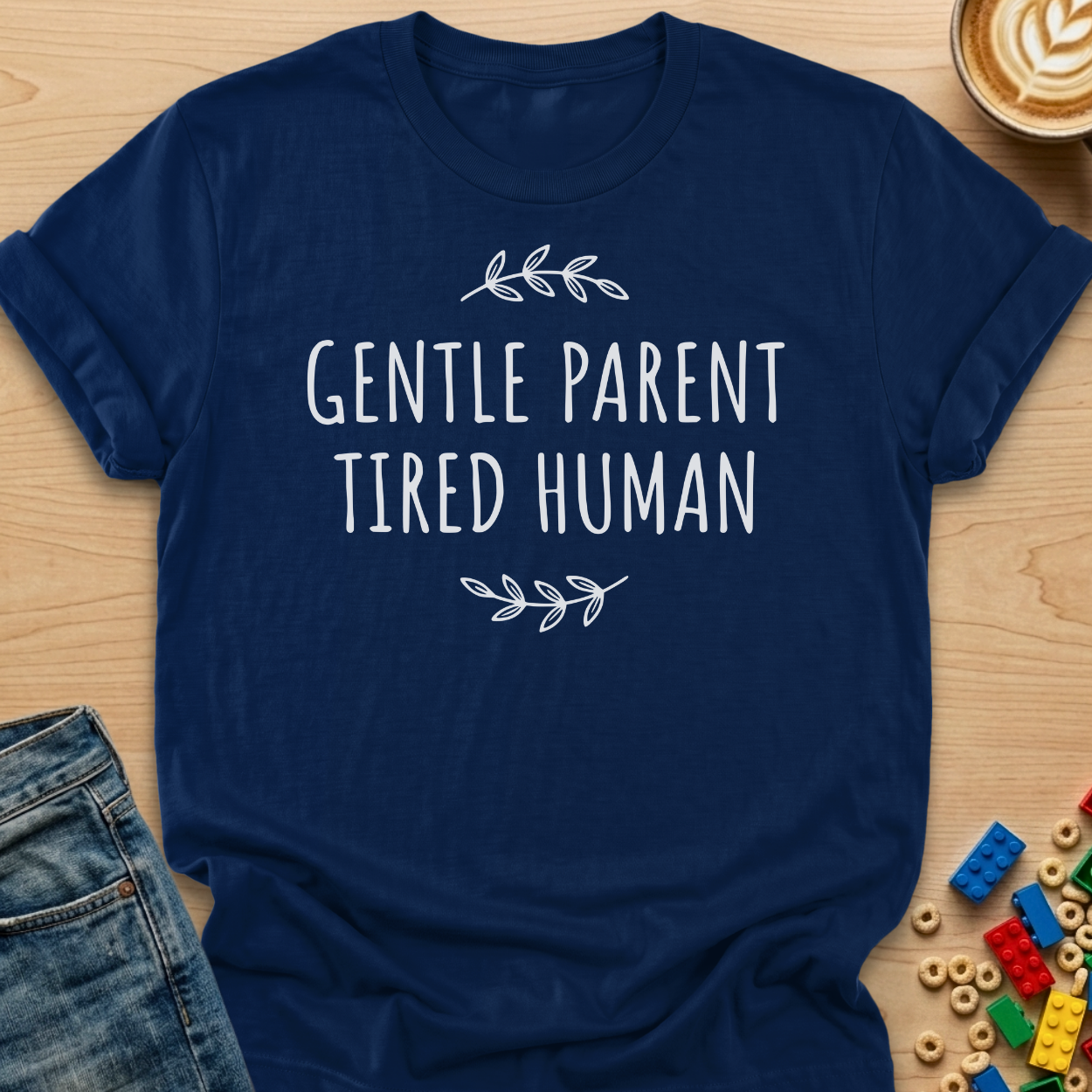 Gentle Parent Tired Human Leaves T-shirt