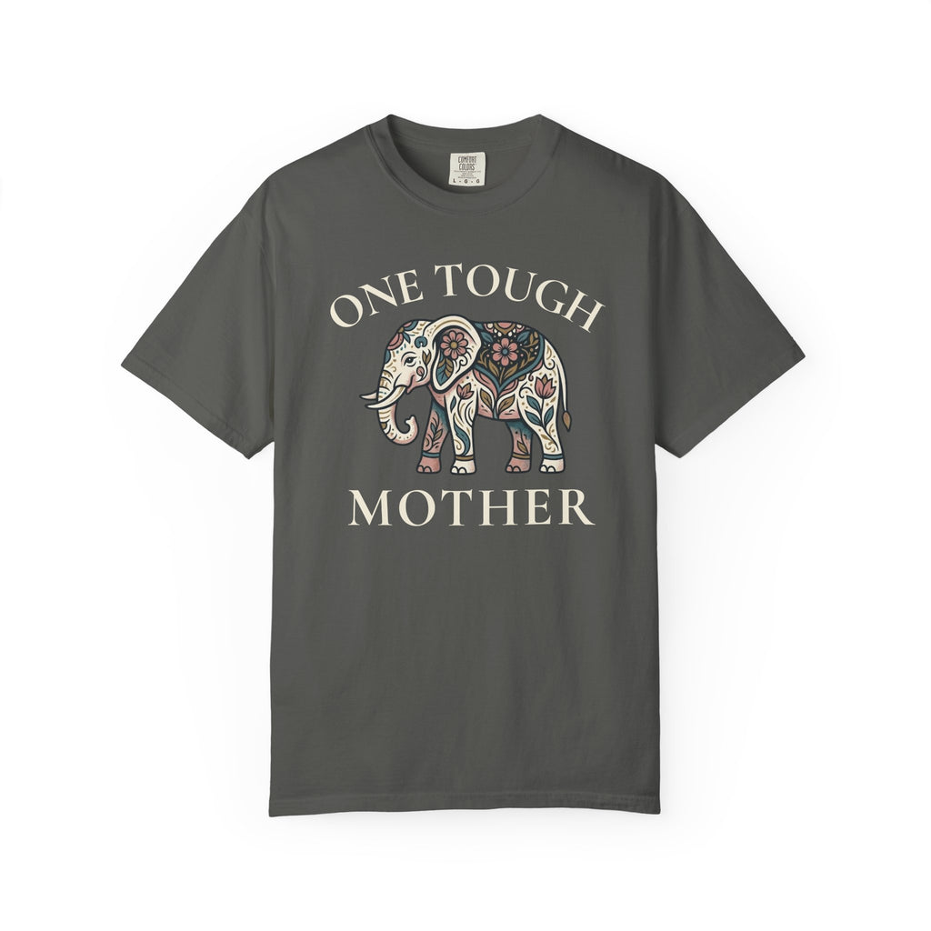 One Tough Mother Floral Elephant T-shirt