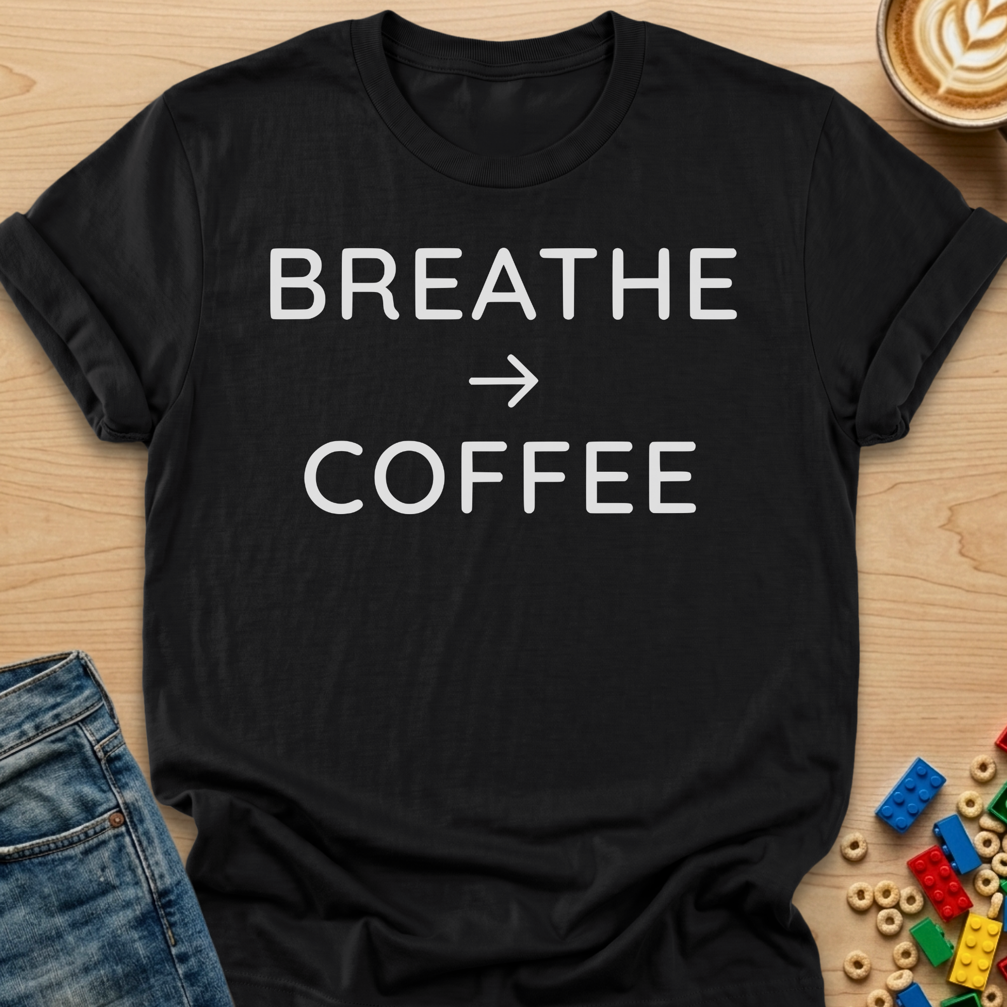 Breathe -> Coffee T-shirt