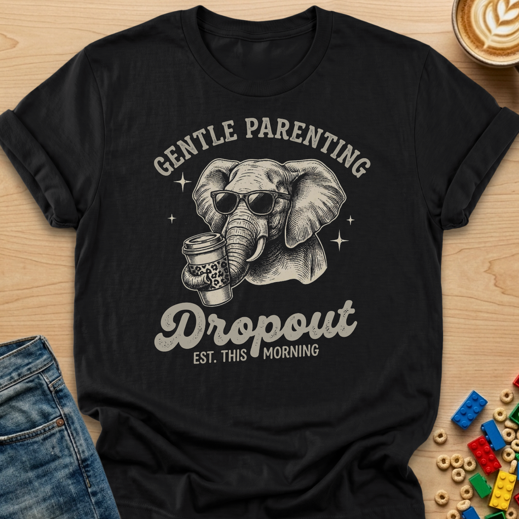 Gentle Parenting Dropout Elephant T-shirt