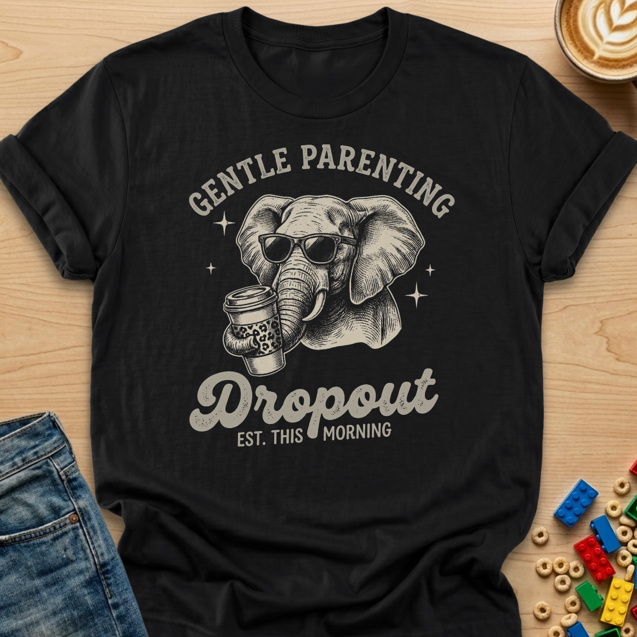 Gentle Parenting Dropout Elephant T-shirt