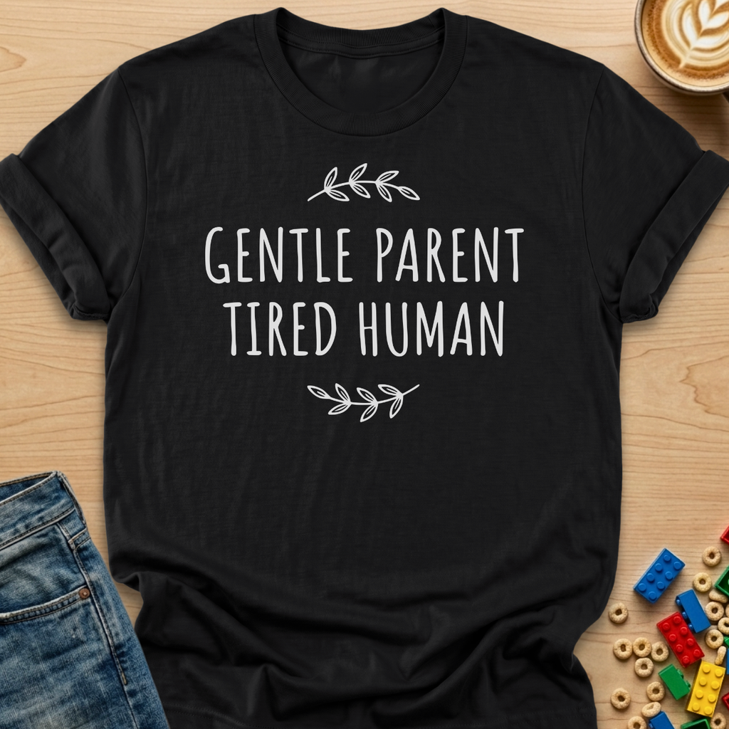 Gentle Parent Tired Human Leaves T-shirt