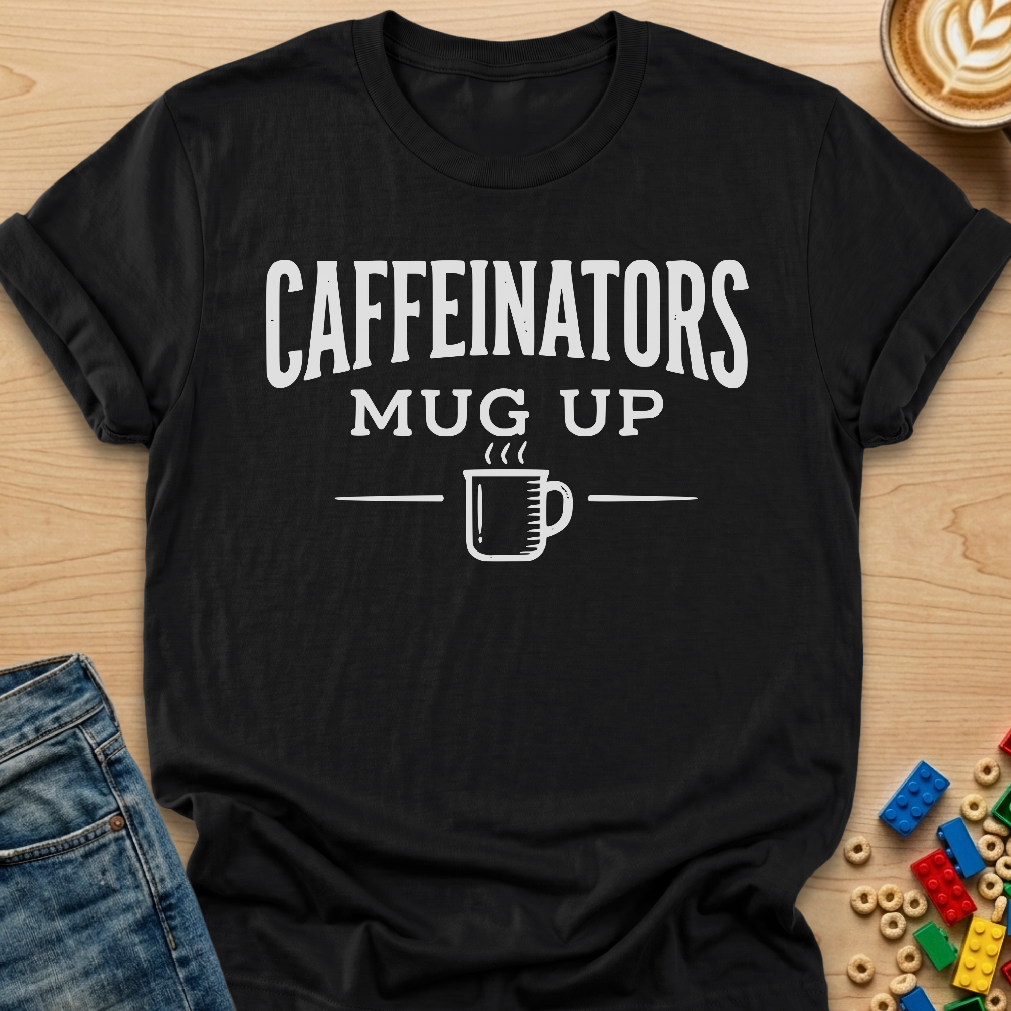 Caffeinators Mug Up Steam T-Shirt