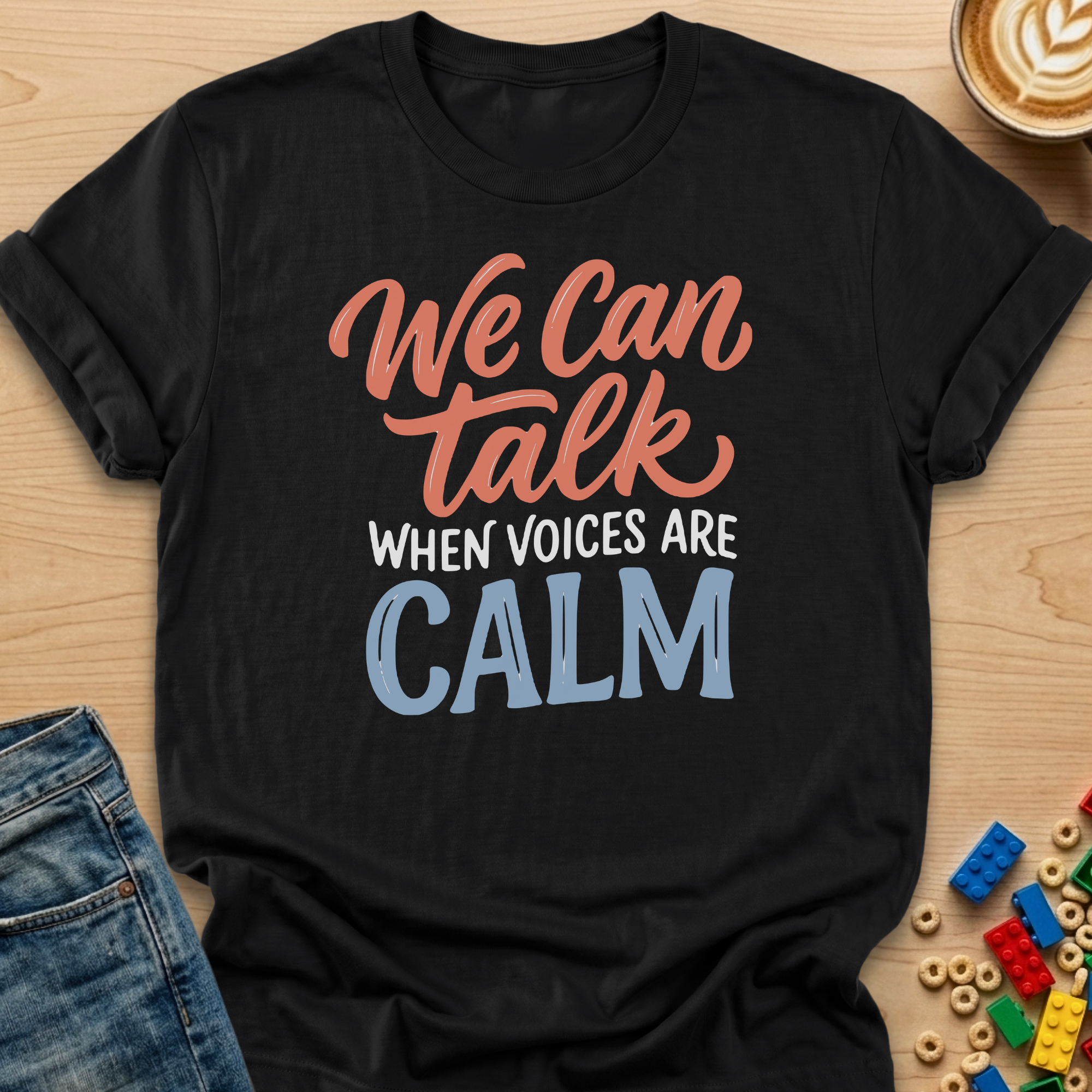 We Can Talk When Voices Are Calm Flow T-Shirt