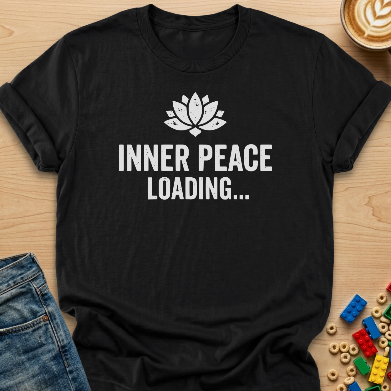 Inner Peace Loading Lotus Distressed T-shirt