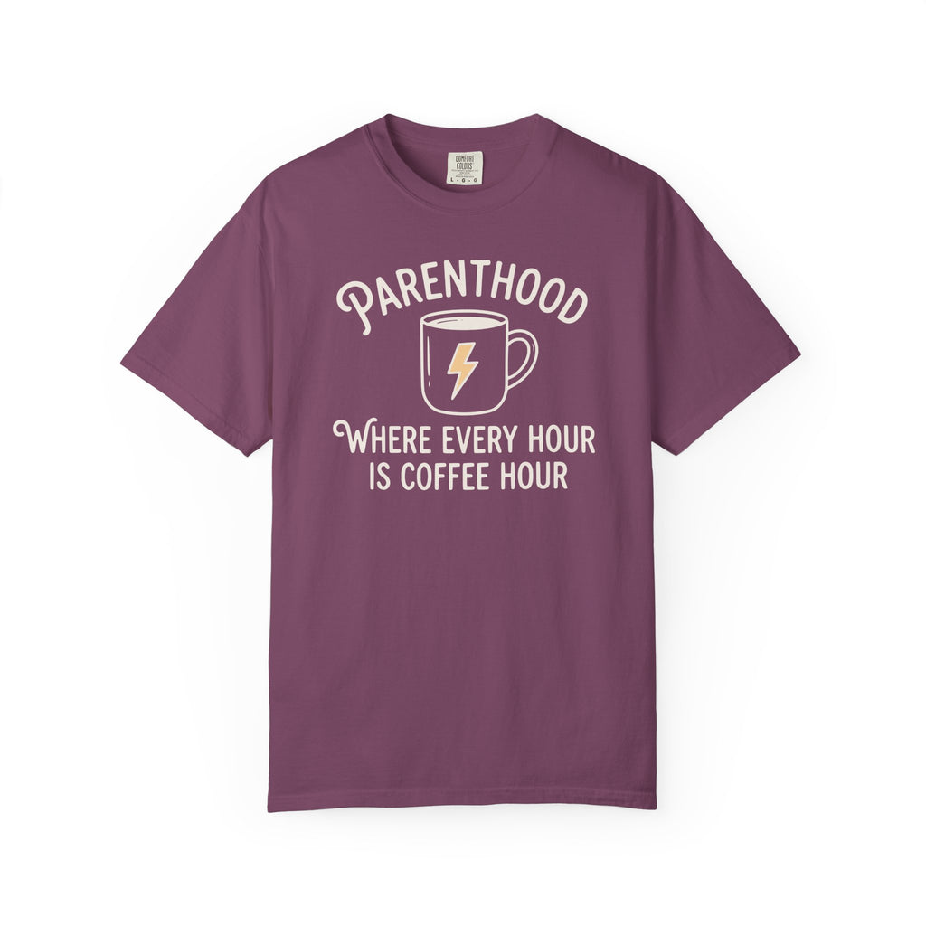 Parenthood Where Every Hour is Coffee Hour Bolt T-shirt