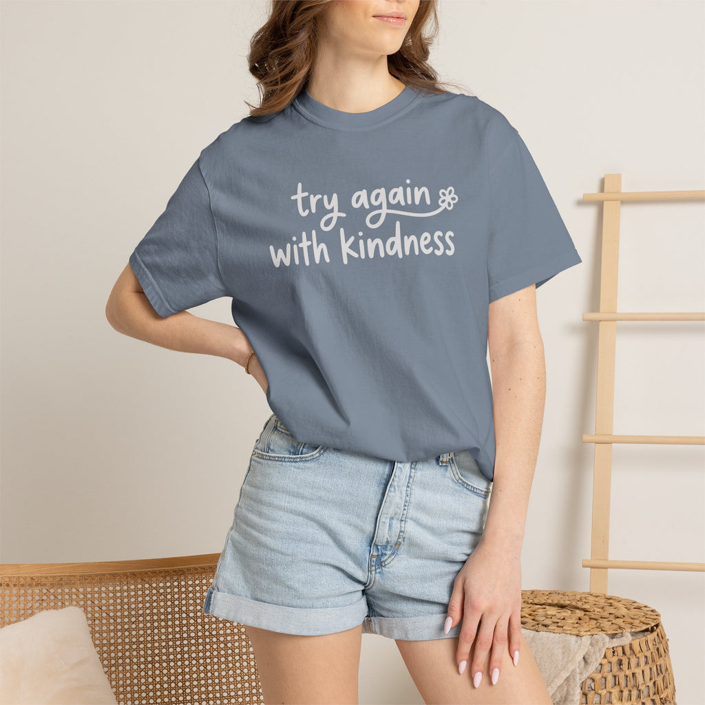 Try Again With Kindness Flower T-shirt