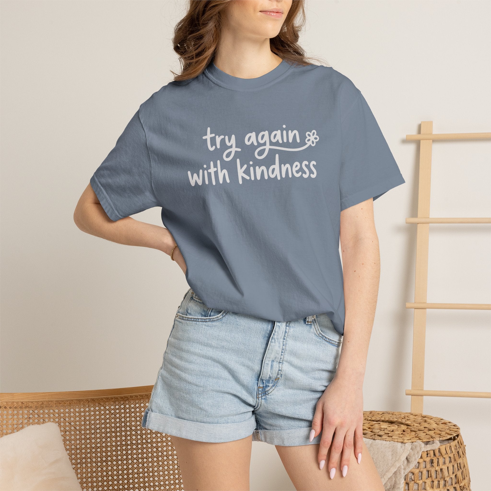 Try Again With Kindness Flower T-shirt