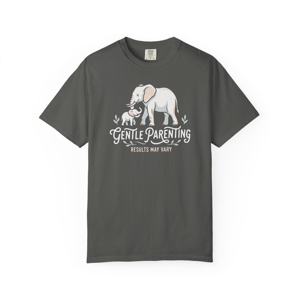 Gentle Parenting Results May Vary Elephants T-shirt