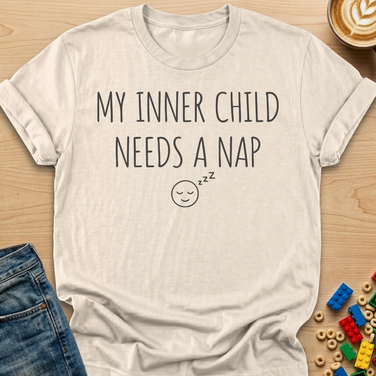 My Inner Child Needs a Nap zzz T-Shirt